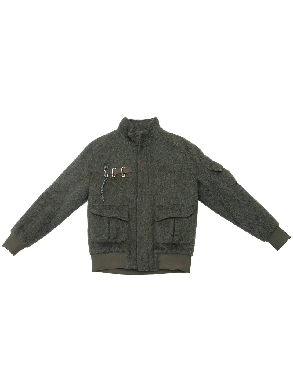 GiglioTigrato Everest bomber verde in lana imbottito