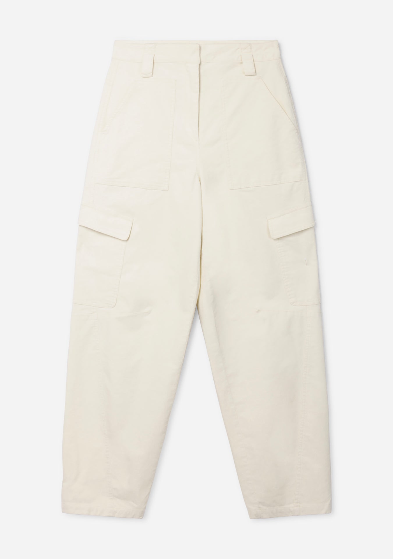 Aaiko Joshua pantaloni crema velluto cargo