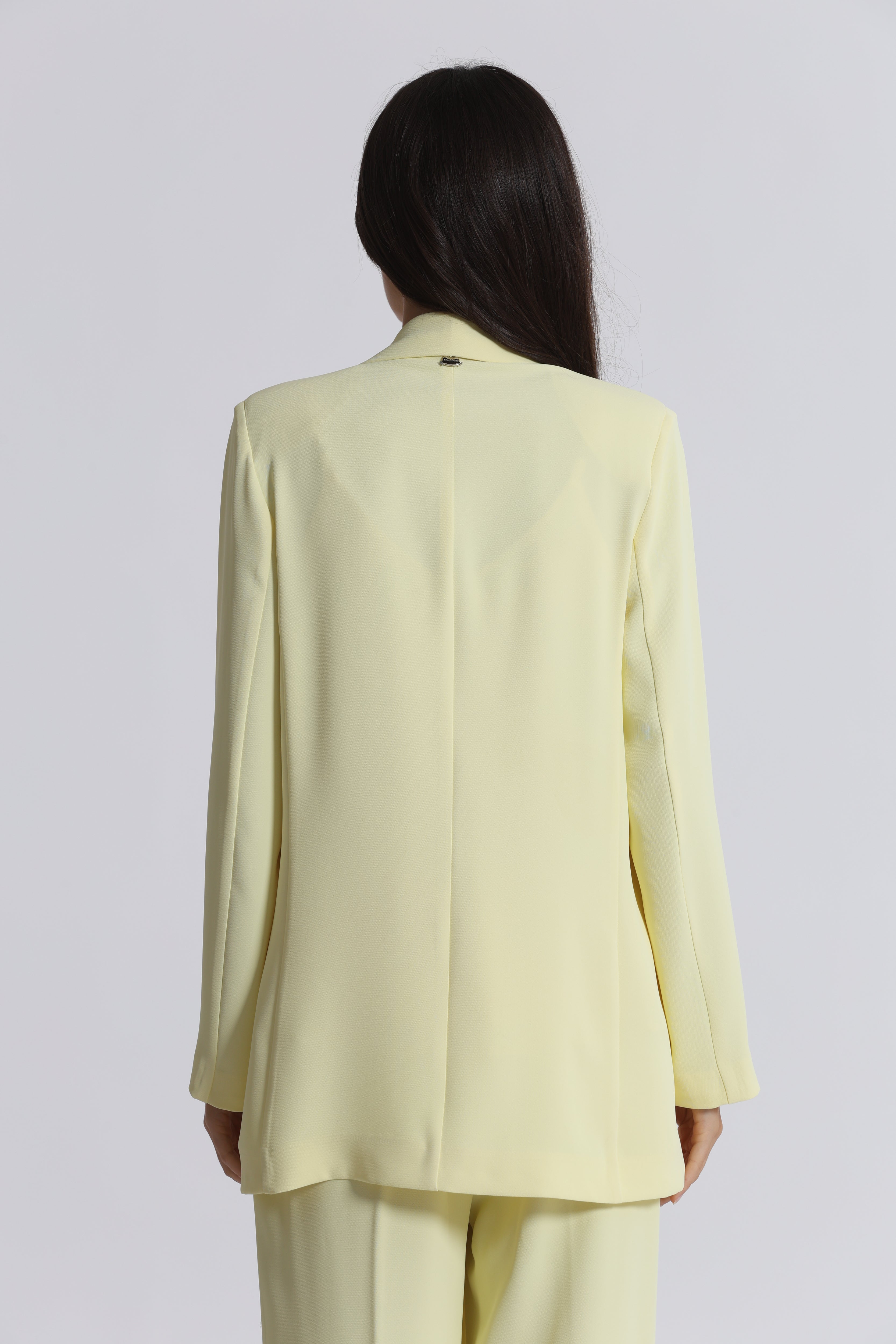 Mimi Mua Giacca Lunga giallo chiaro leggera