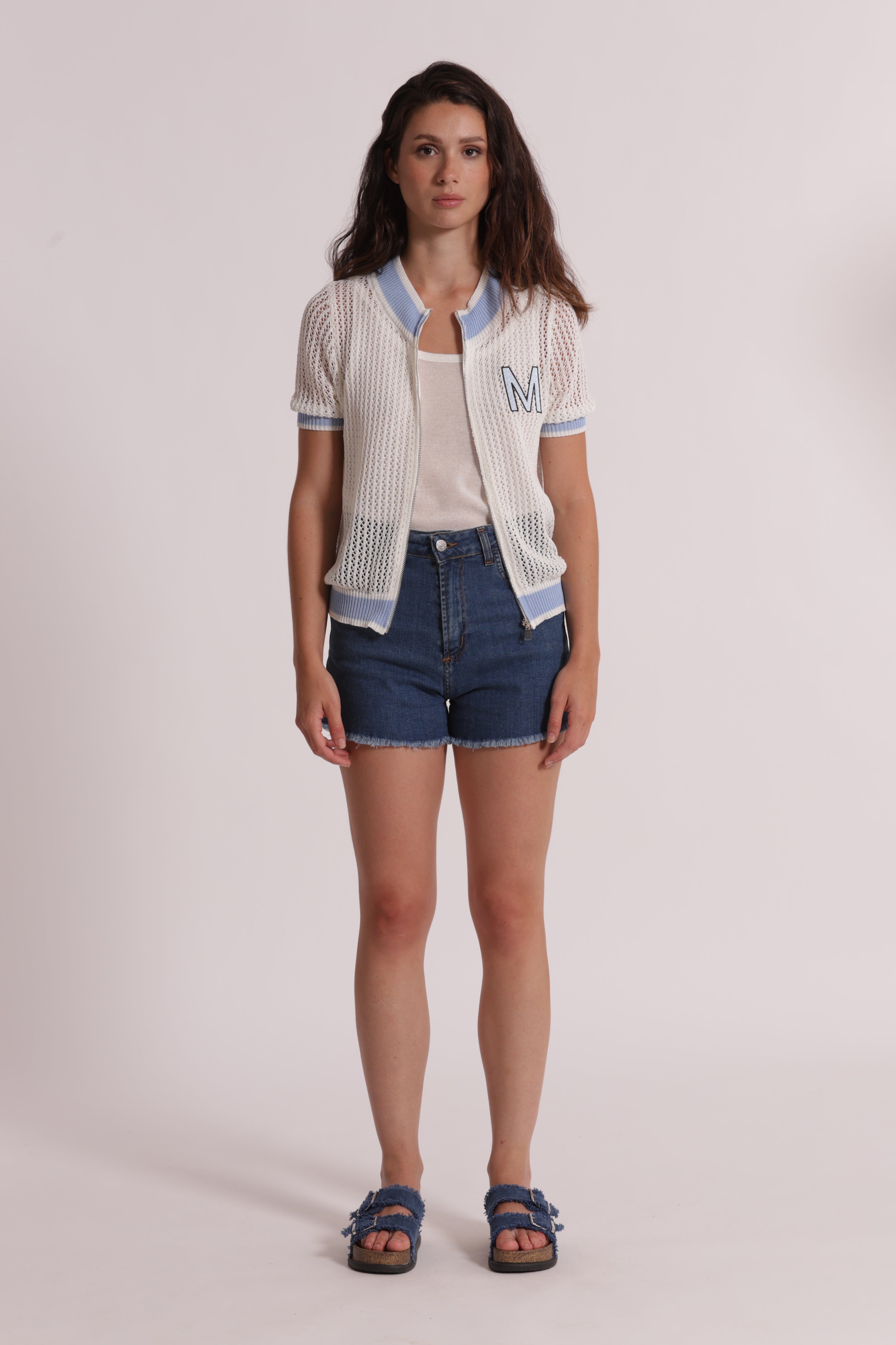 Mimi Mua Jeans Short Bull shorts bianco