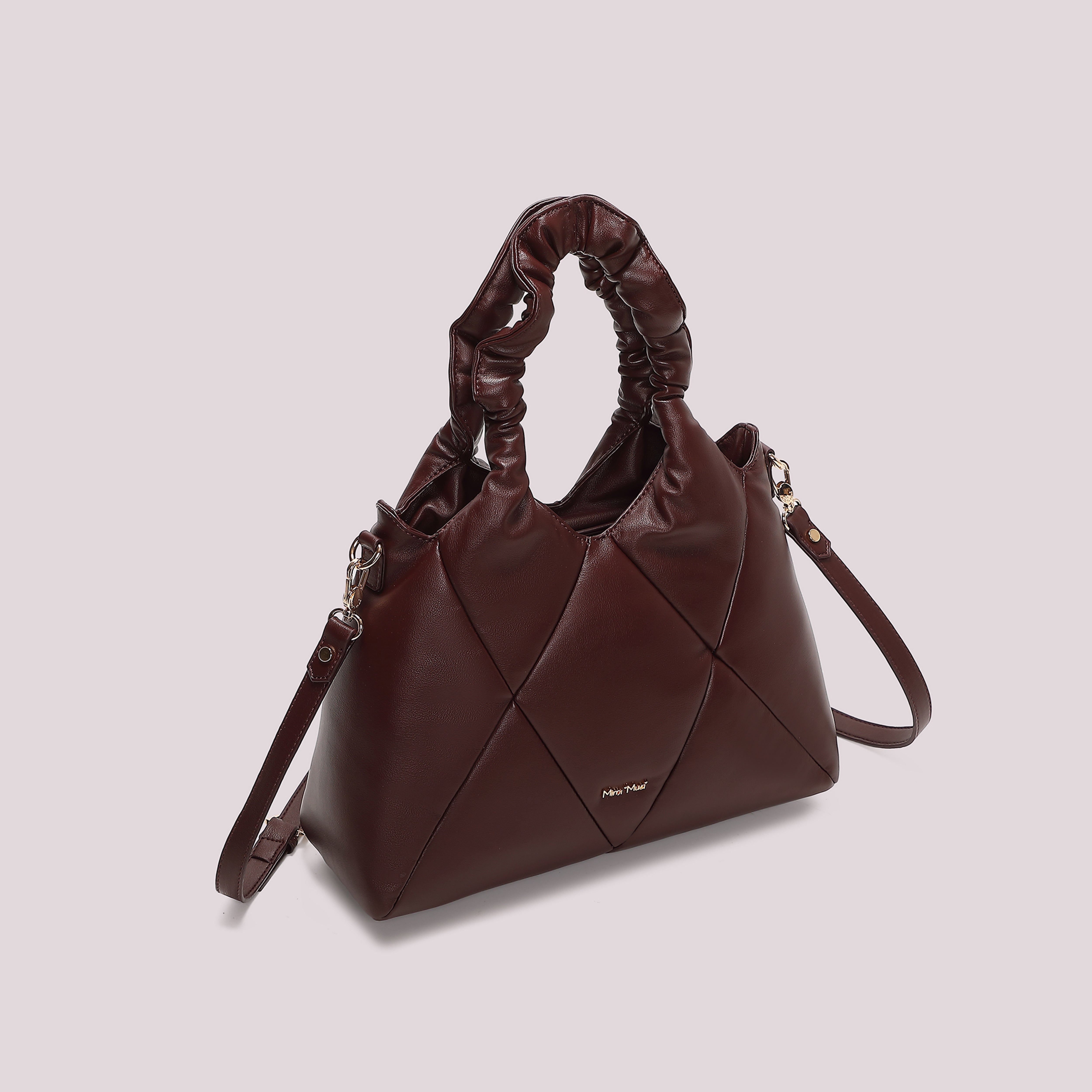 Mimi Mua Morbida Trapuntata Borsa Spalla Nero