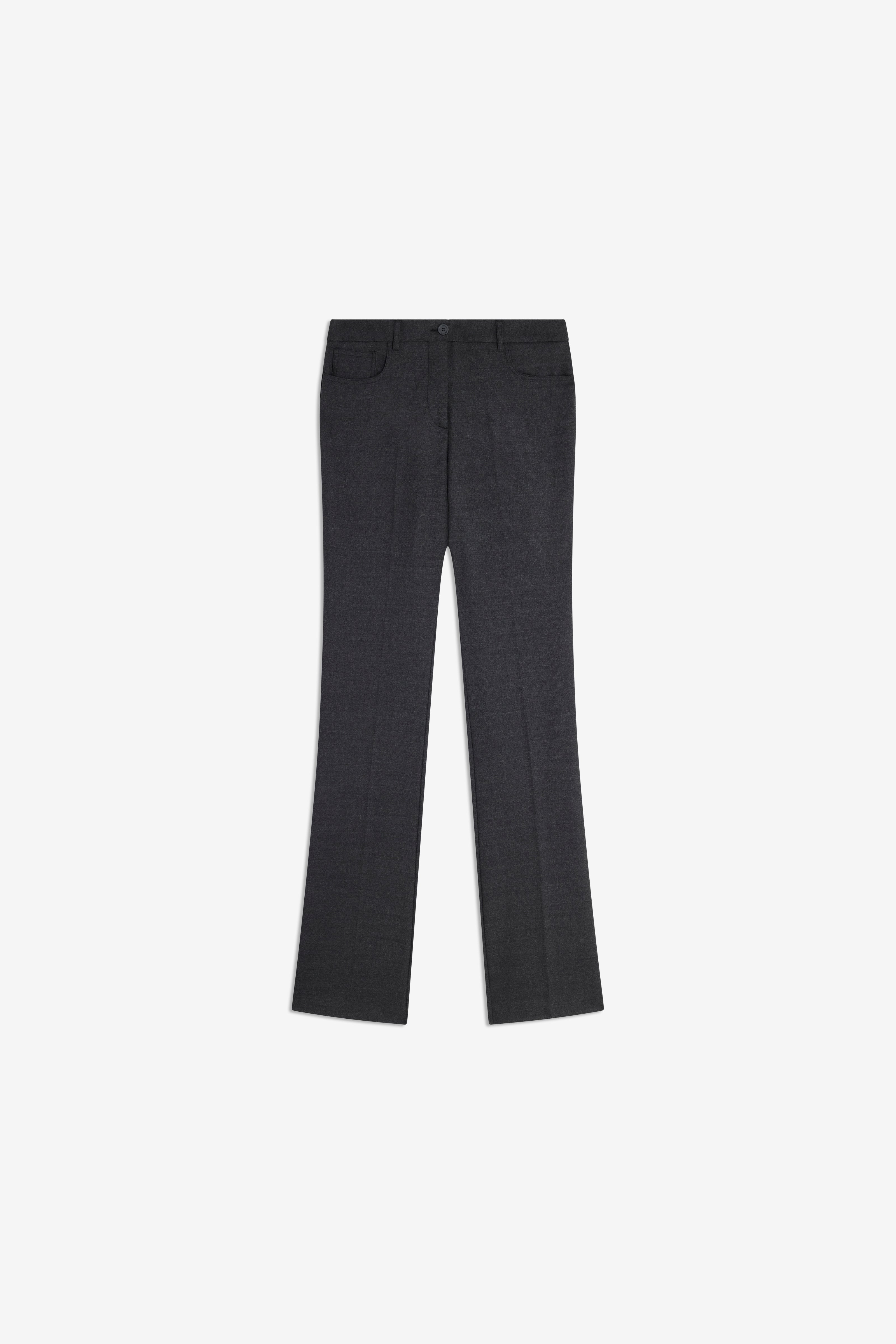 Semicouture Tabby pantalone flanella antracite 5 tasche
