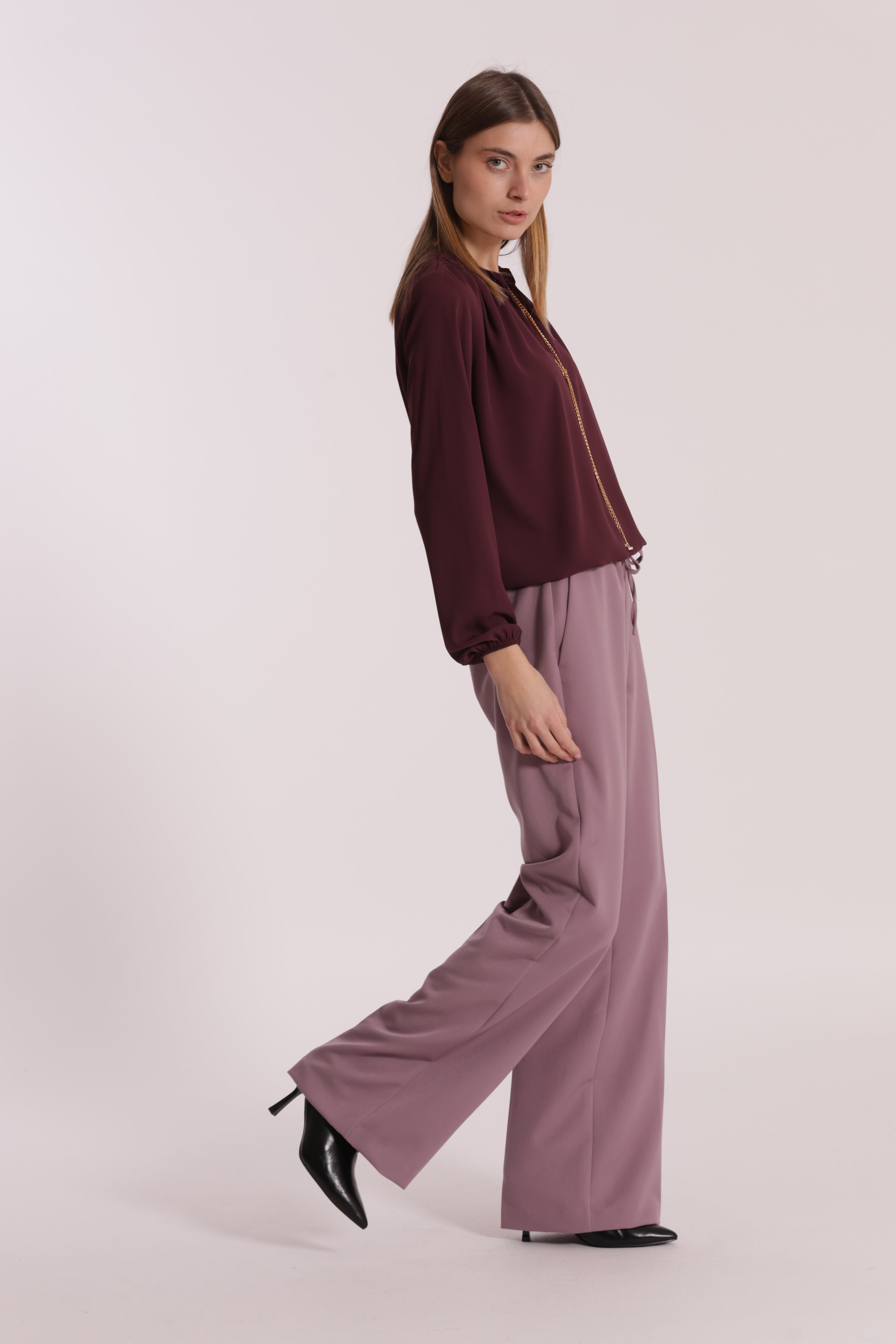 Mimi Mua Jogger Palazzo Pantaloni Nero