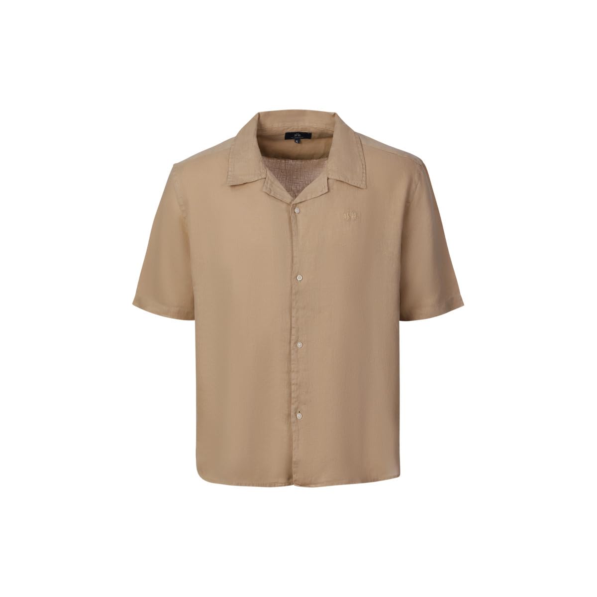 La Martina MCC025 camicia uomo verde lino manica corta