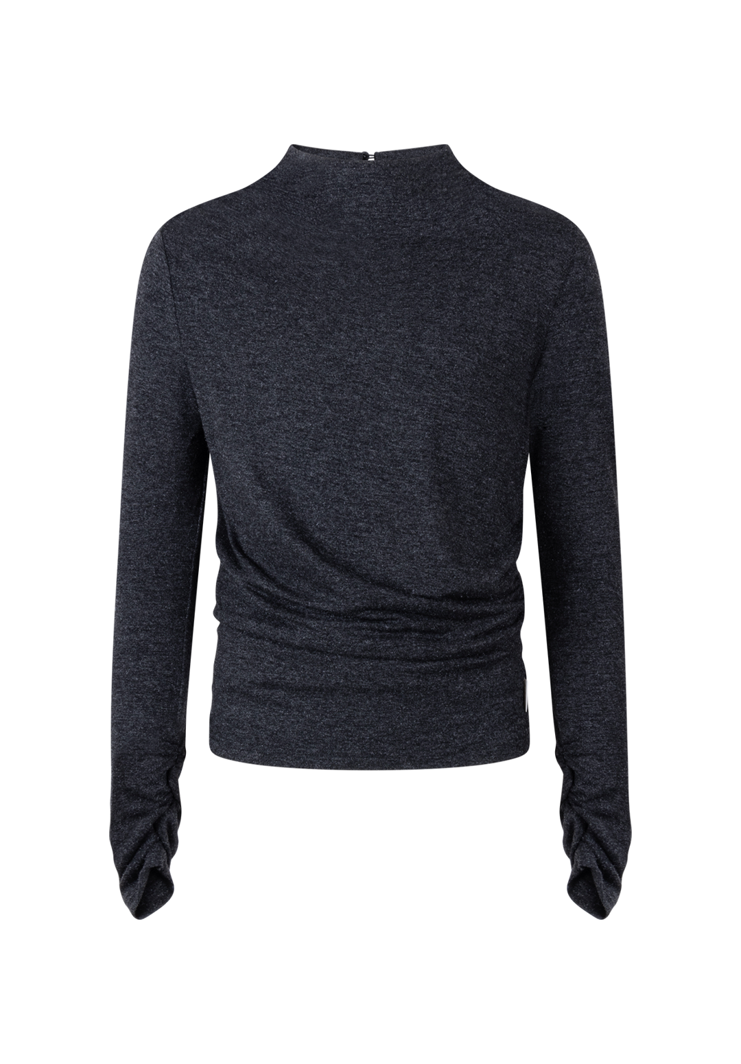 Aaiko Hayley top grigio scuro aderente