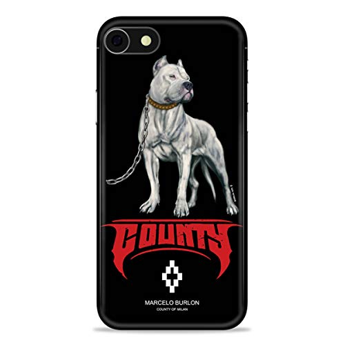 Marcelo Burlon County of Milan Dogo White cover iPhone 8 rigida