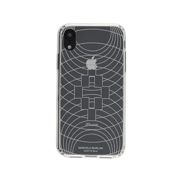 Marcelo Burlon County of Milan cover iPhone XR trasparente