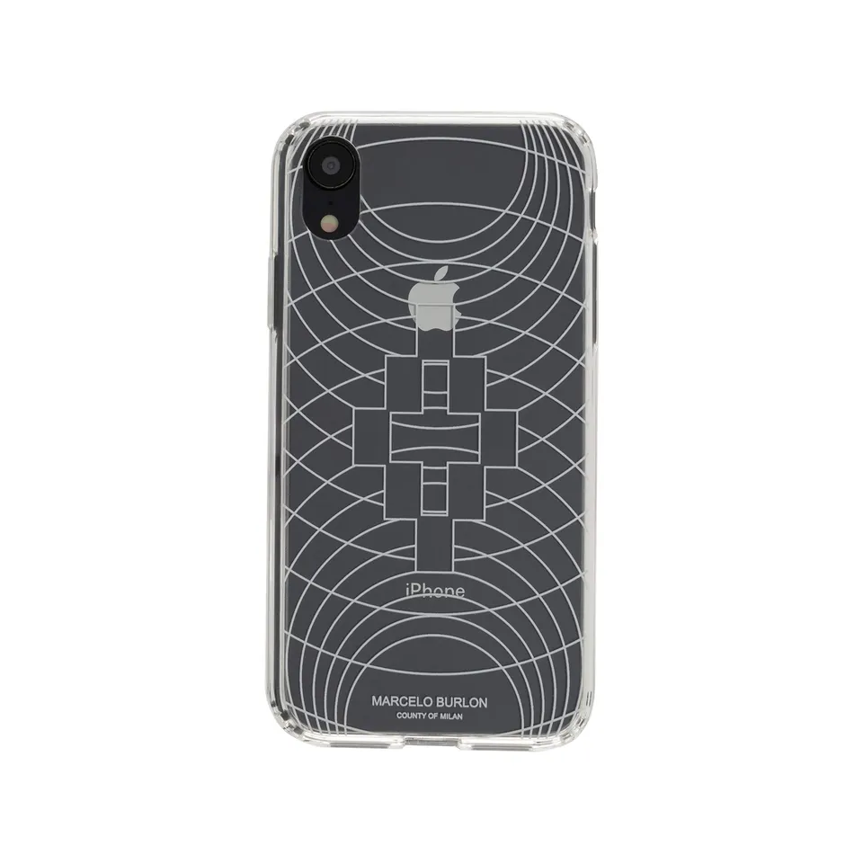 Marcelo Burlon County of Milan cover iPhone XR trasparente