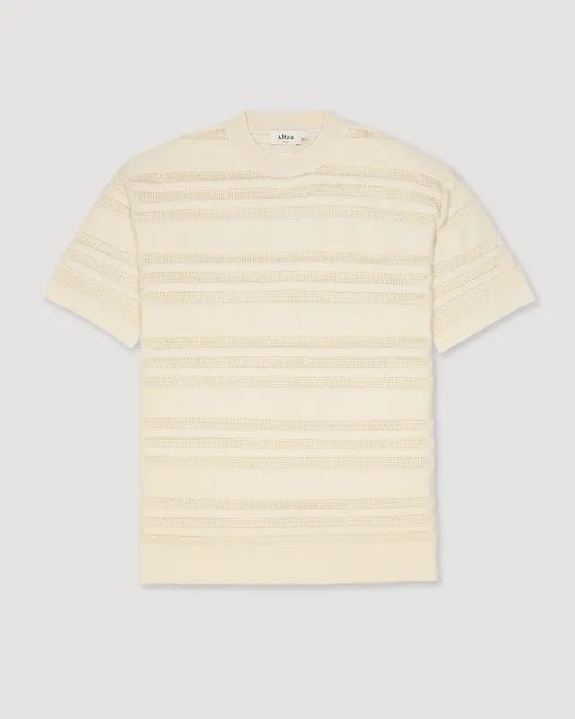 Altea T-shirt Maglia Cotone Panna Scuro