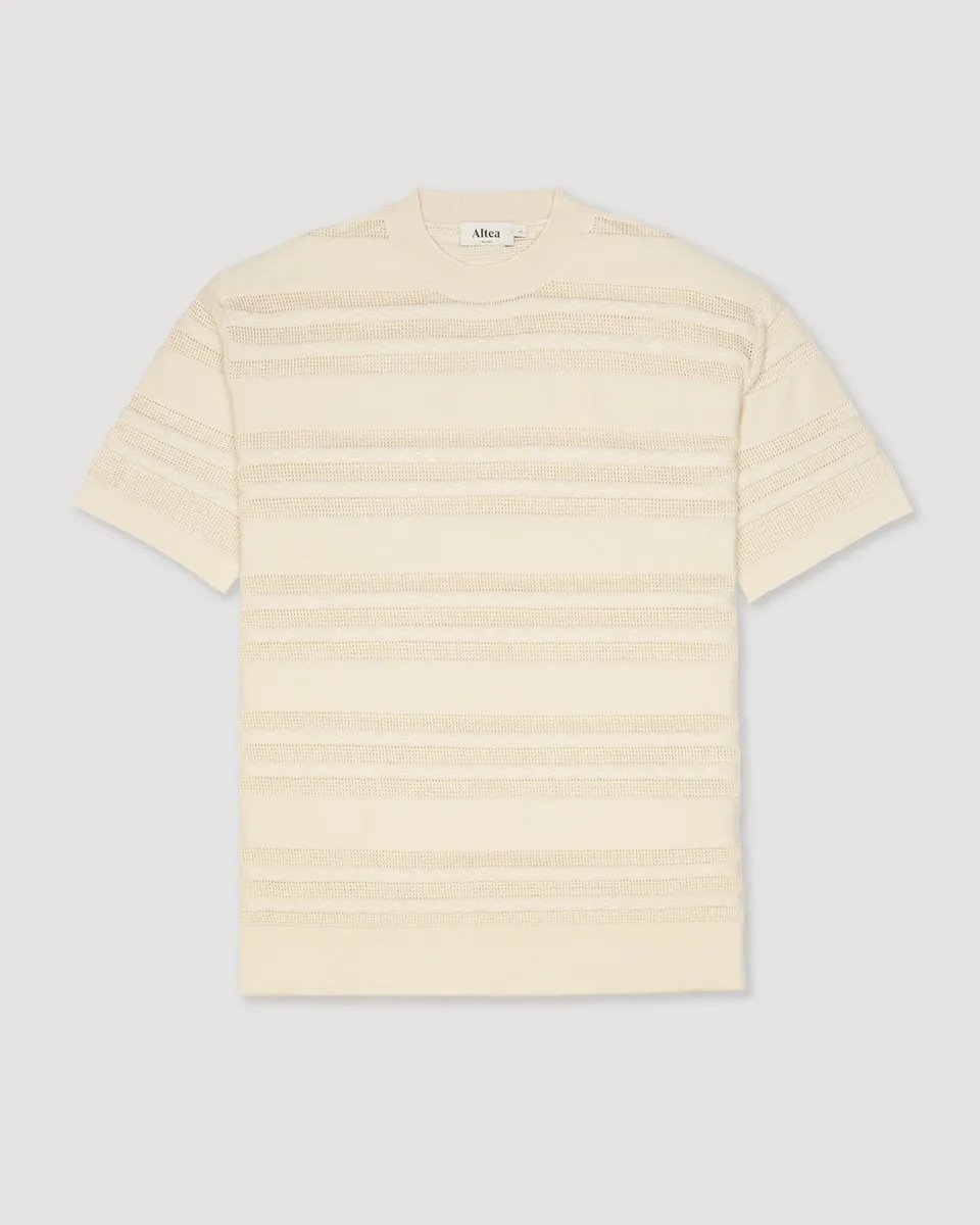 Altea T-shirt Maglia Cotone Panna Scuro