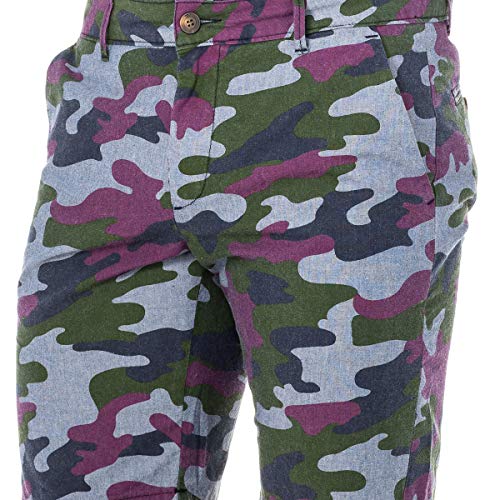 La Martina LMB007 bermuda uomo 46 taglio dritto cintura