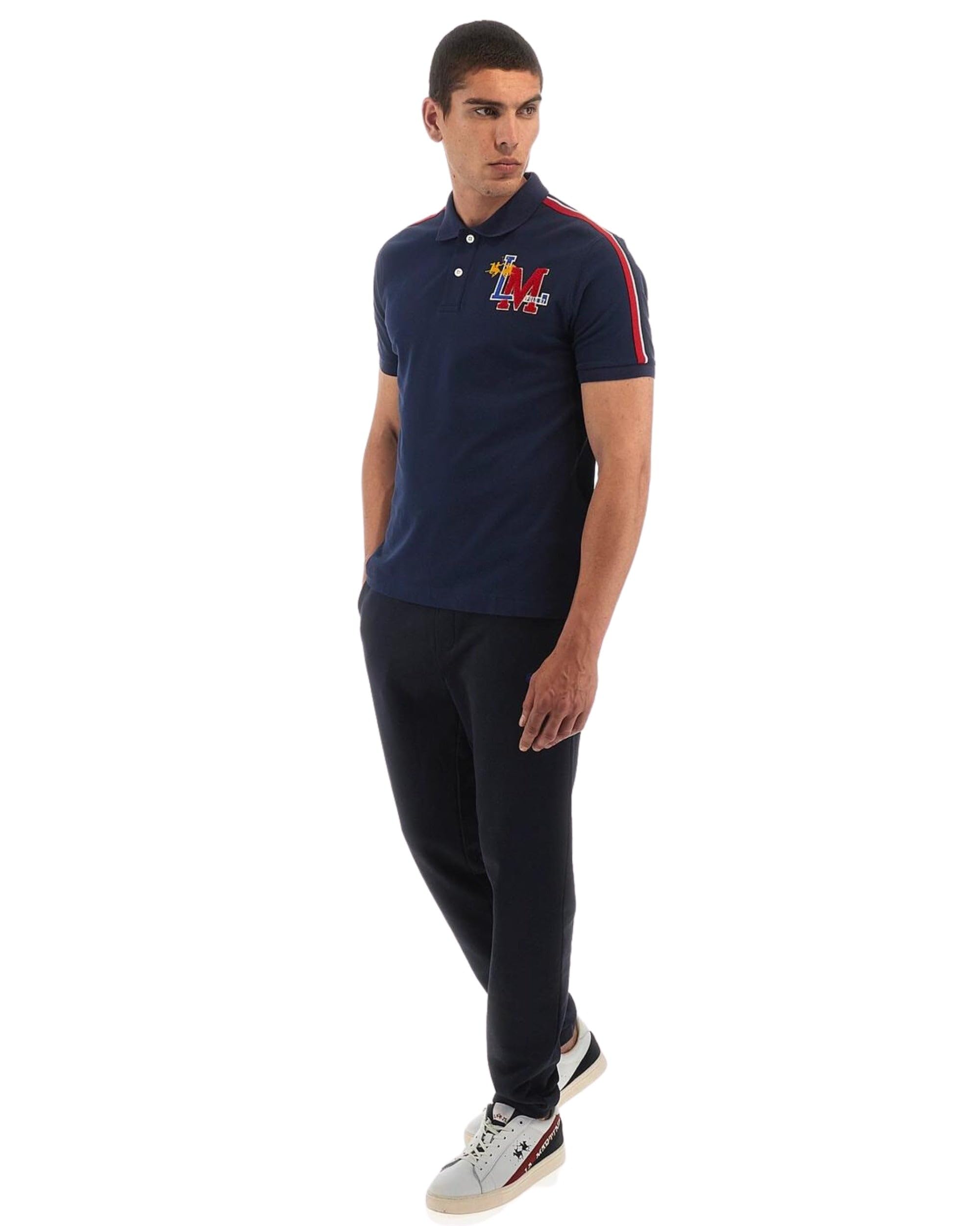 La Martina WMP303 Polo uomo M blu Academy