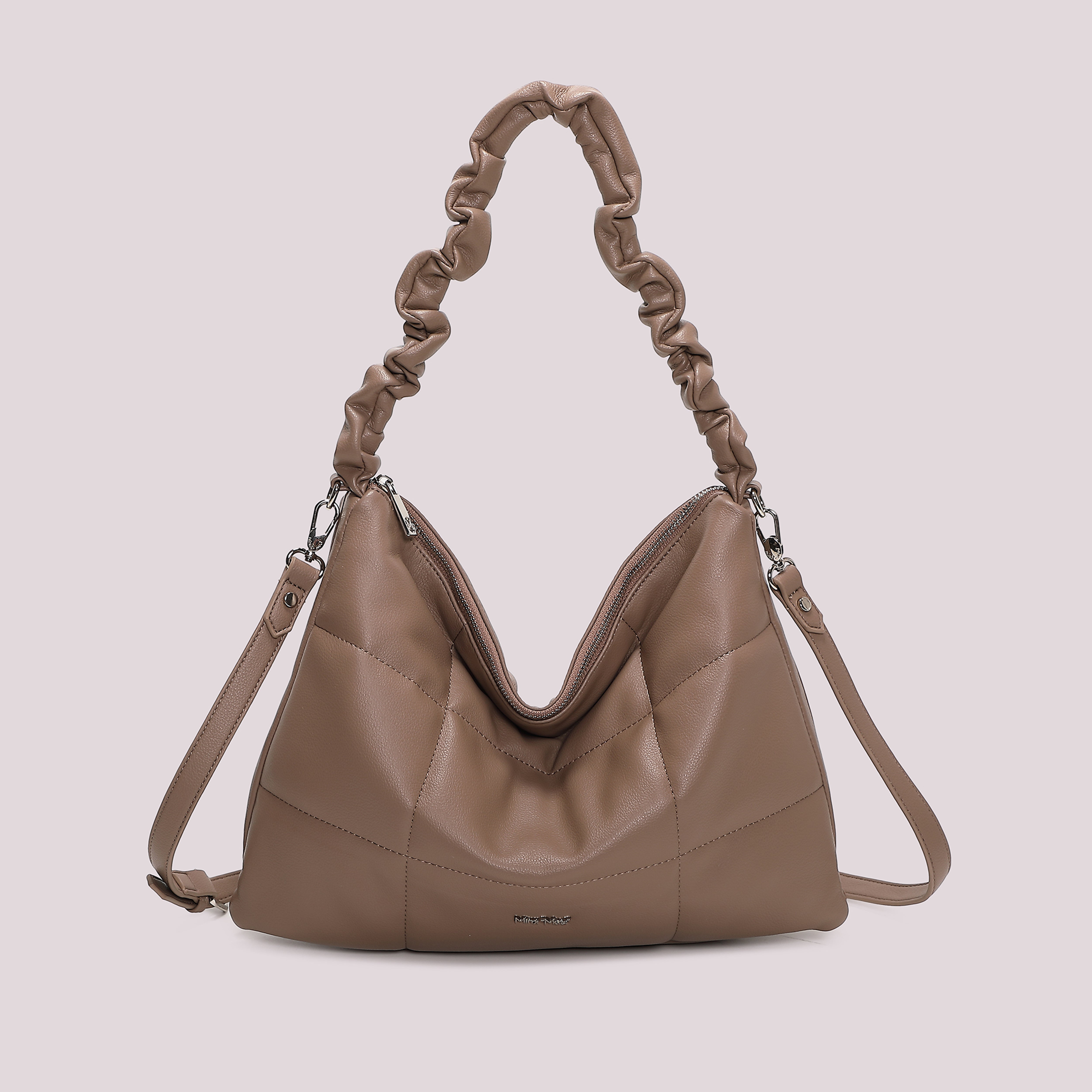 Mimi Mua Borsa Spalla Trapuntata Nero 39 cm