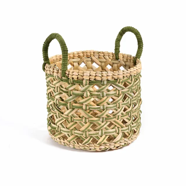 On Earth Cooperative Collection Dori cesto juta verde 33x27 cm
