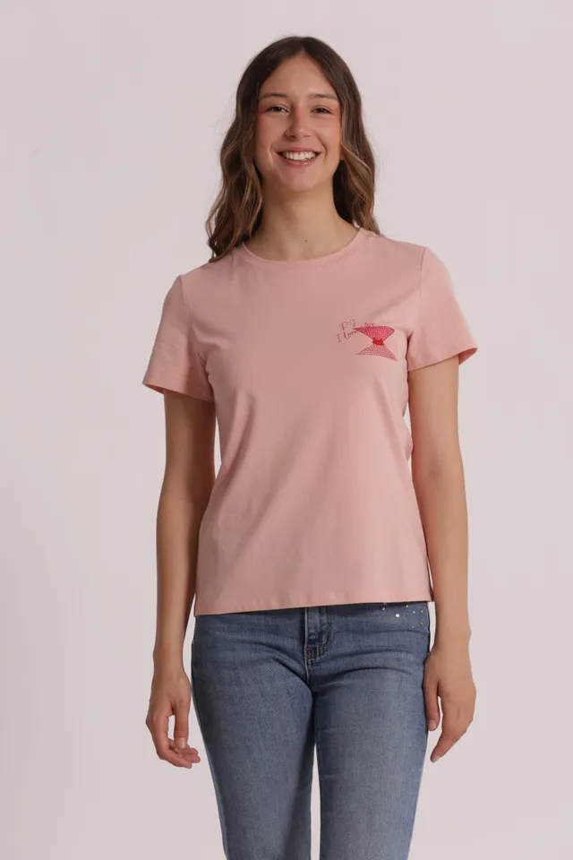 Mimi Mua P.S. I Love You t-shirt bianco cotone