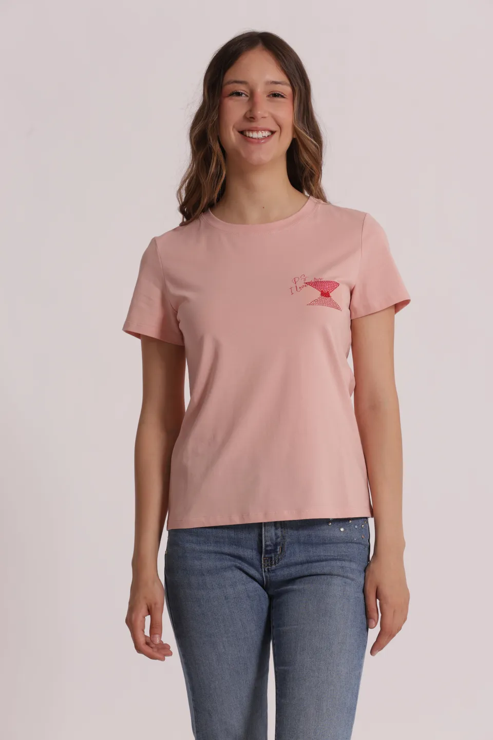 Mimi Mua P.S. I Love You t-shirt bianco cotone