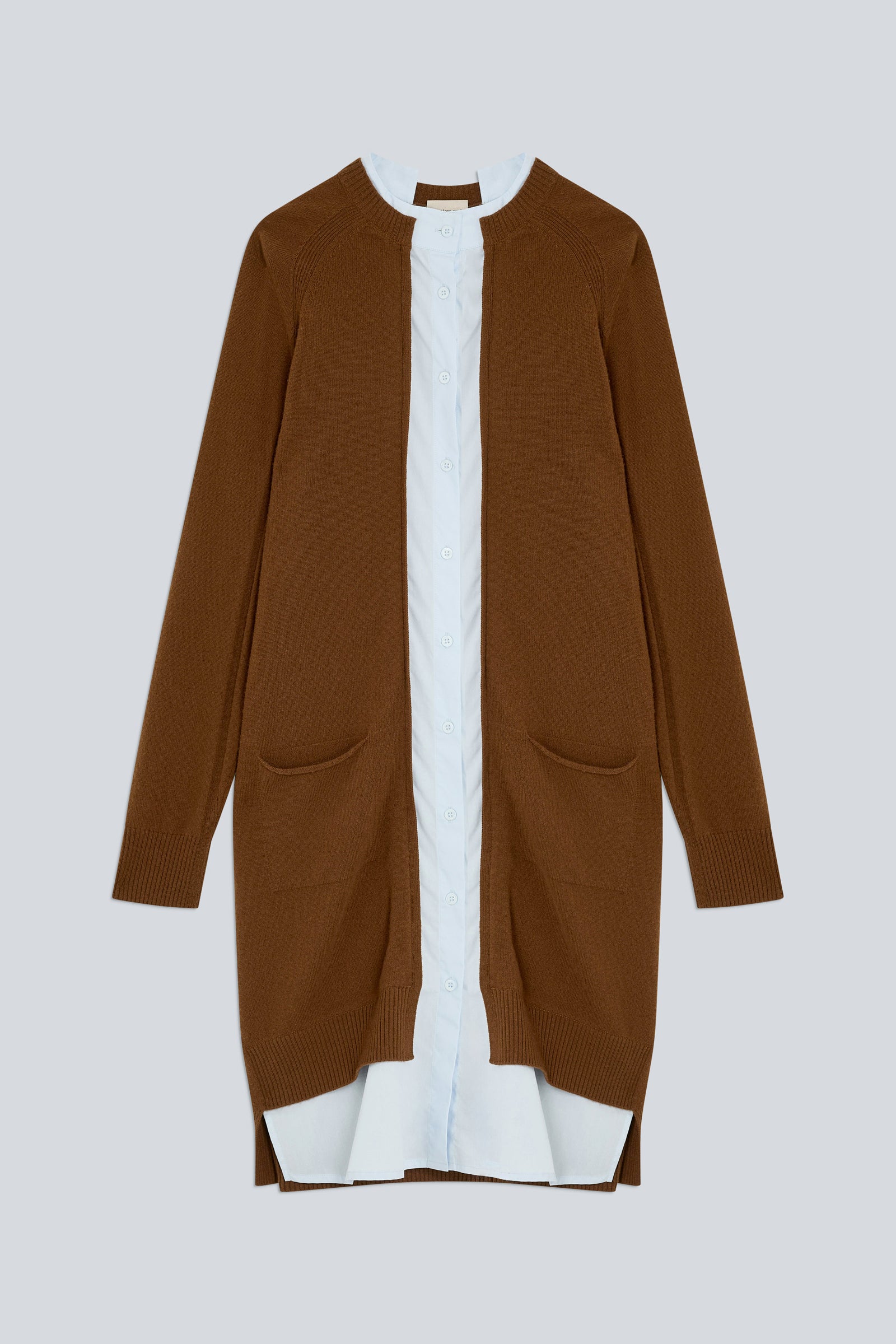 Semicouture Maggie cardigan cashmere azzurro