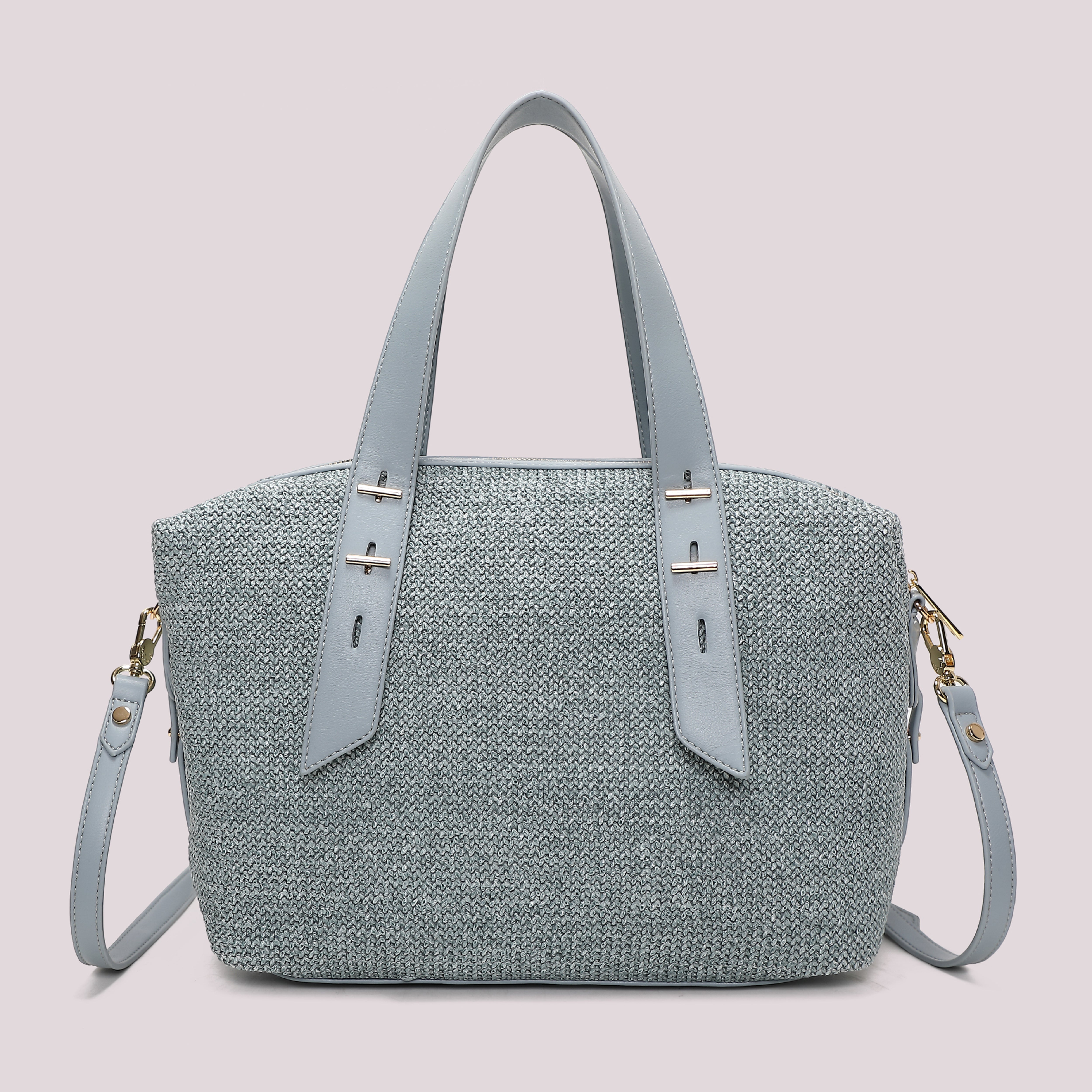 Mimi Mua Borsa Bauletto in Paglia Beige