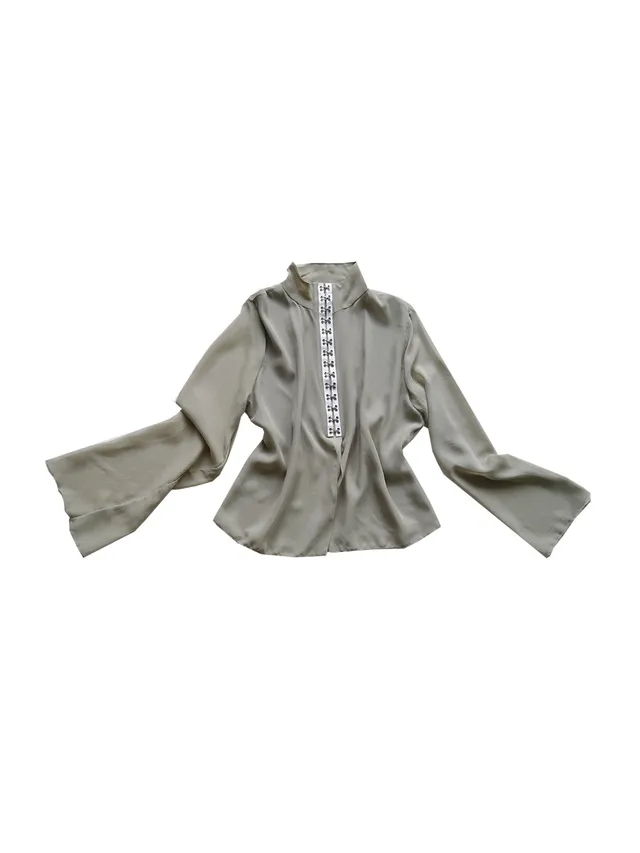 GiglioTigrato Paloma Top II 26-002 top grigio seta
