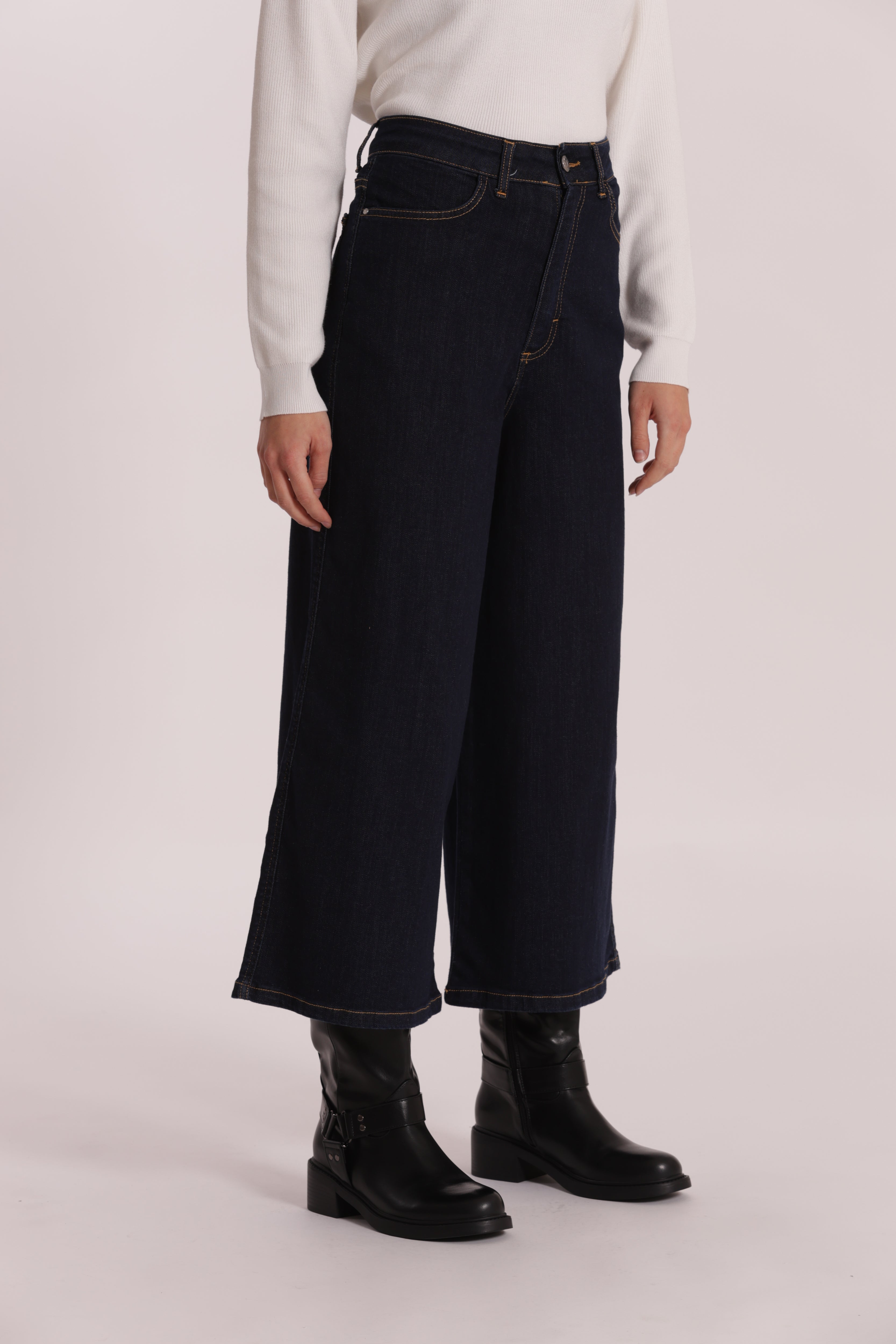 Mimi Mua Jeans Cropped jeans corti cotone