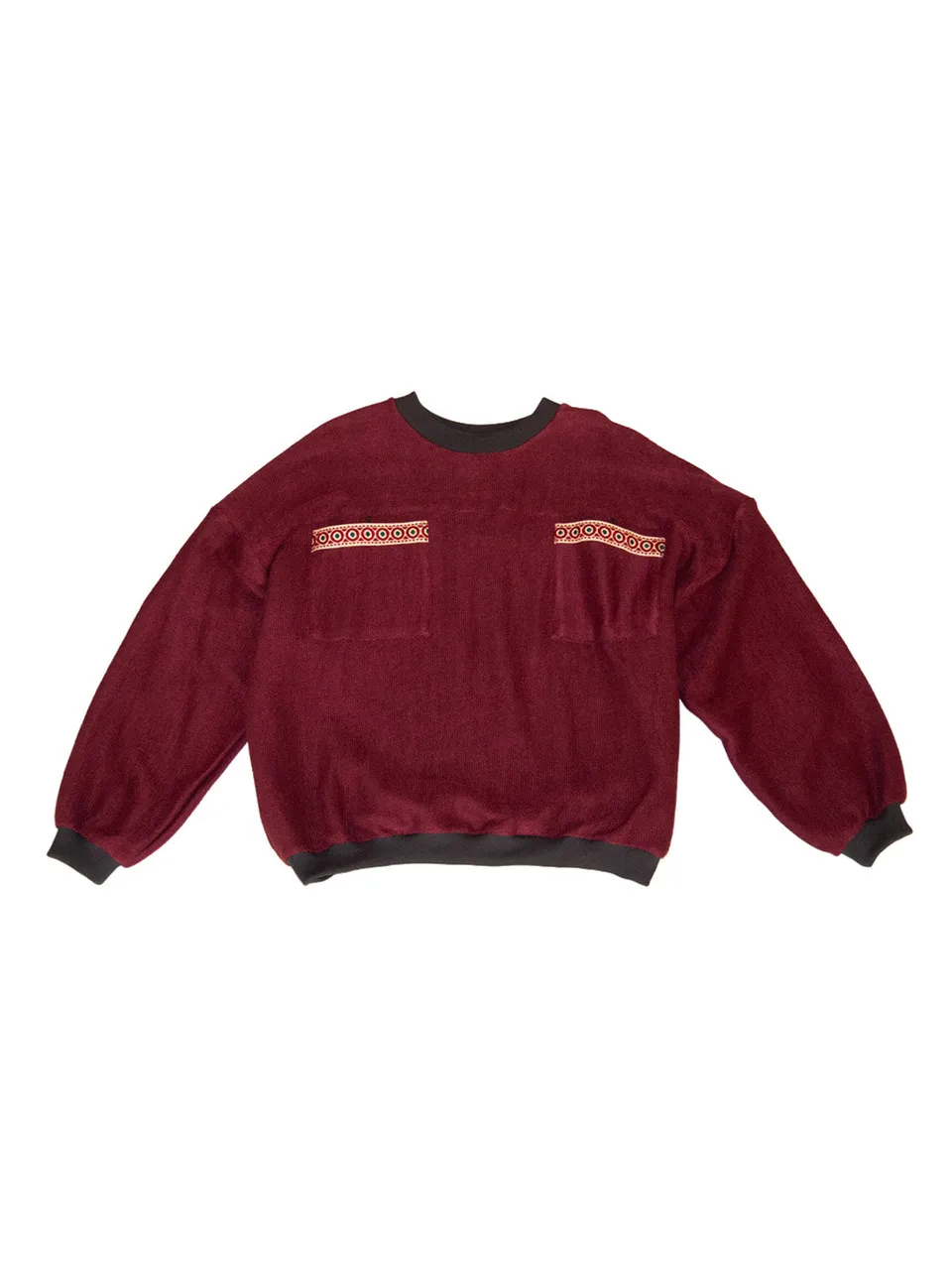 GiglioTigrato Okinawa felpa bordeaux in cotone