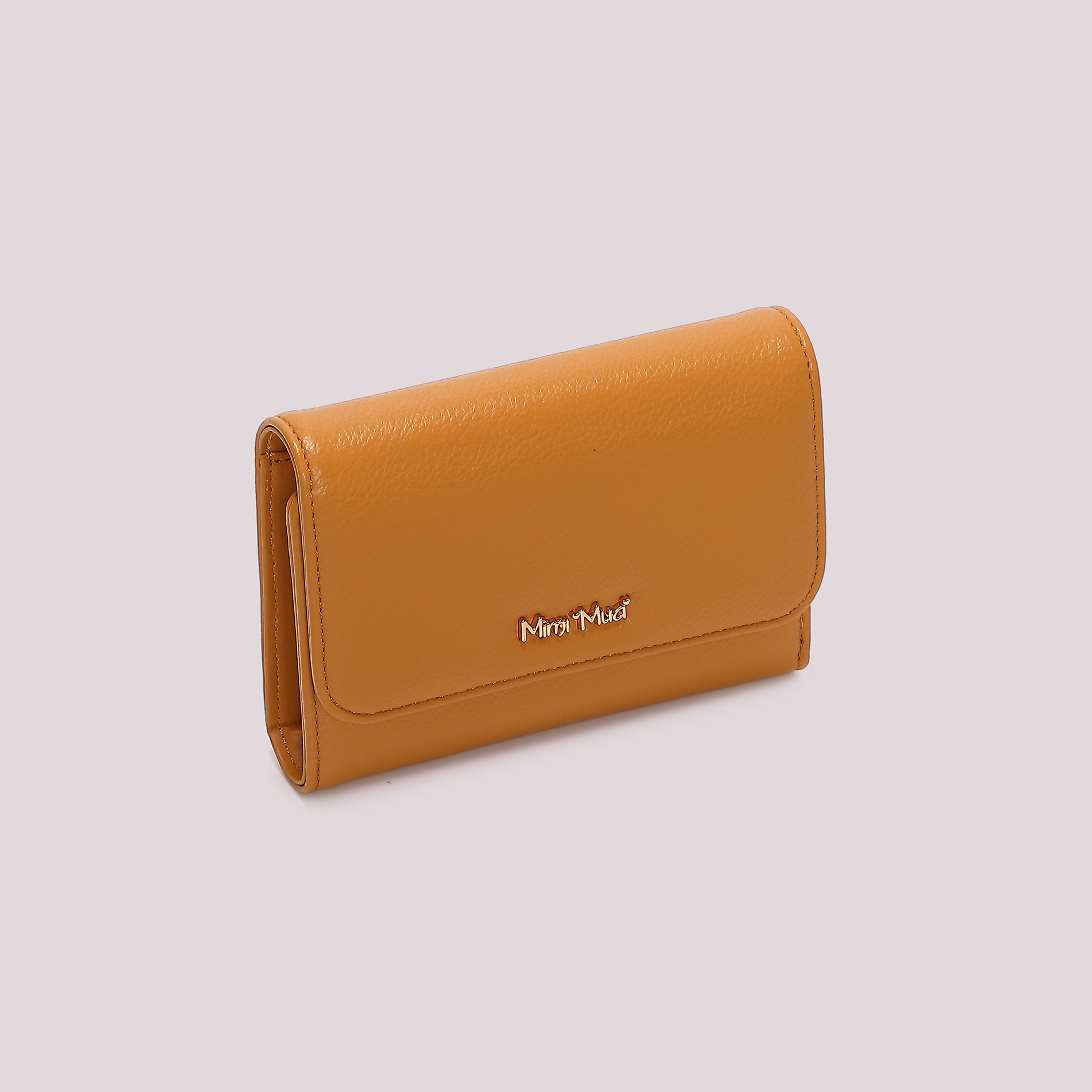 Mimi Mua Basic con Patta Portafoglio Medio Nero
