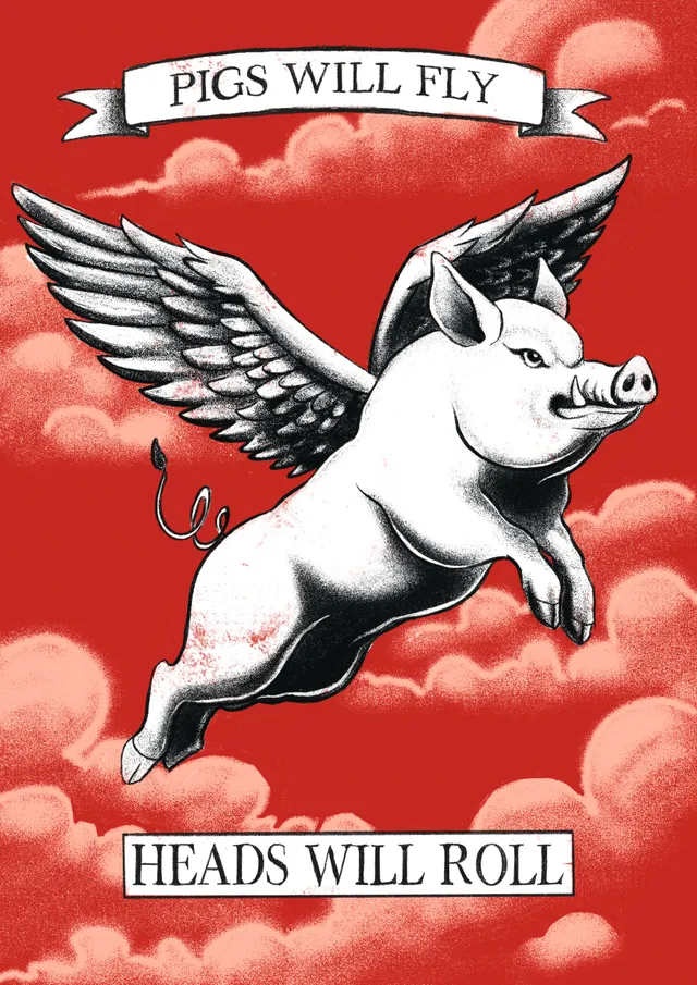 GiglioTigrato The Pig poster Super A3 carta 200gr