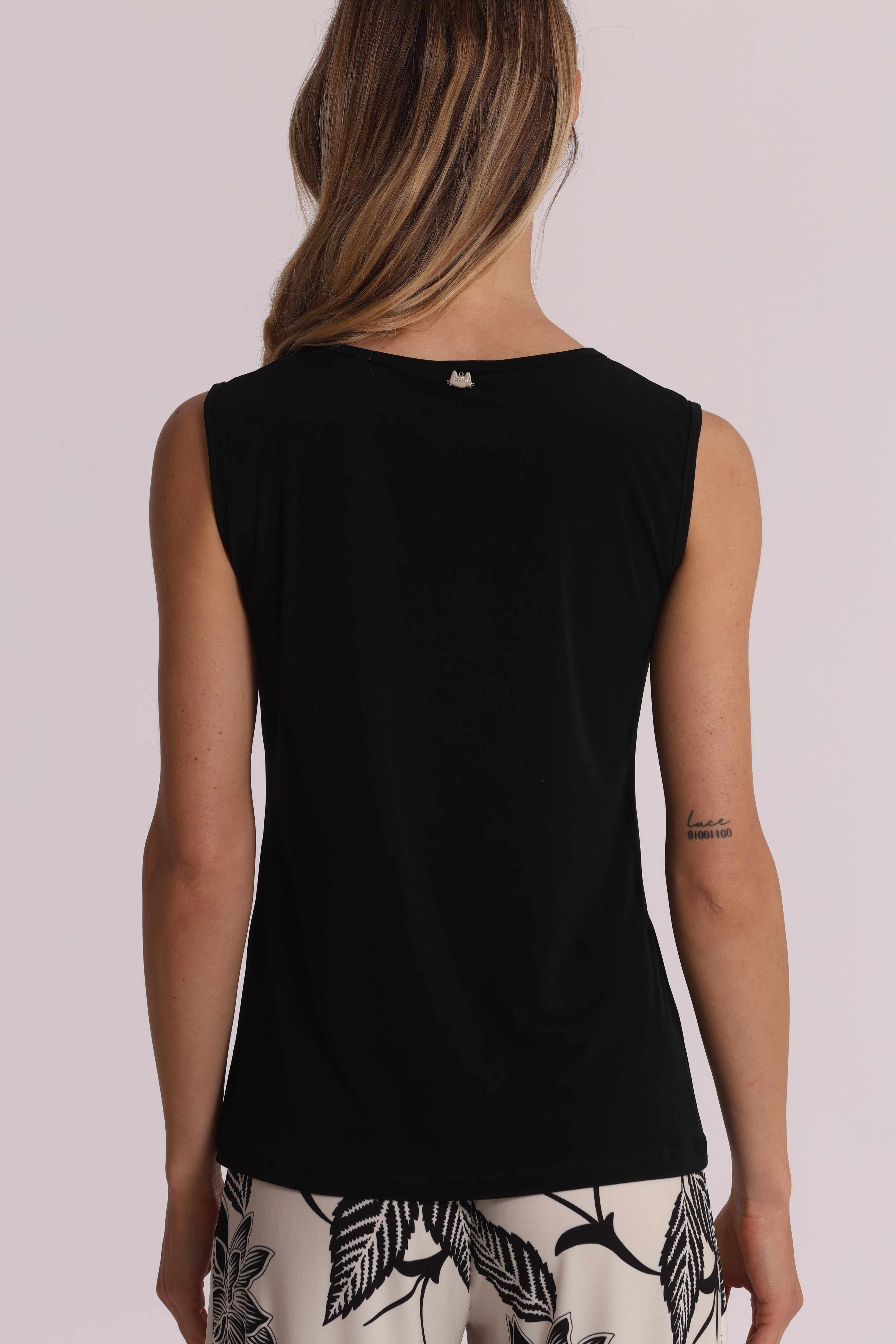 Mimi Mua Top ITY Blusa Nero Taglia S