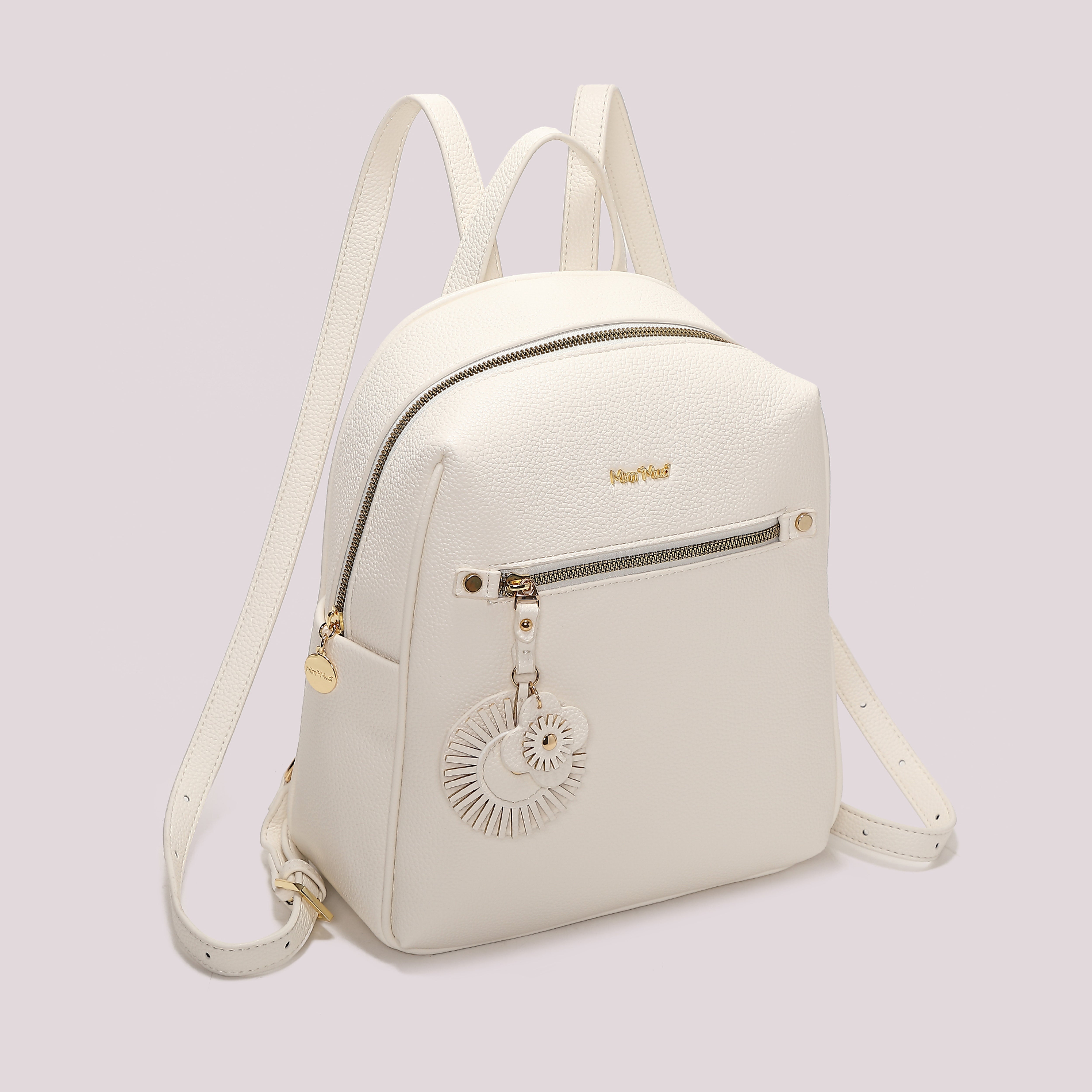 Mimi Mua Zaino con Charm a Fiore Bianco giornaliero