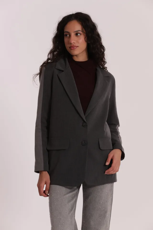 Mimi Mua Over Color Block Giacca Grigio Chiaro/Antra