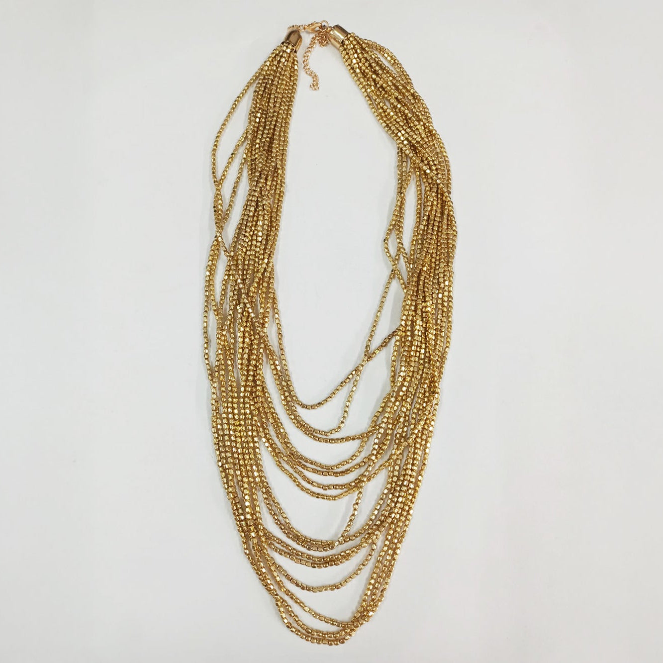 On Earth Cooperative Collection Shimmer collana perline dorato 50 cm