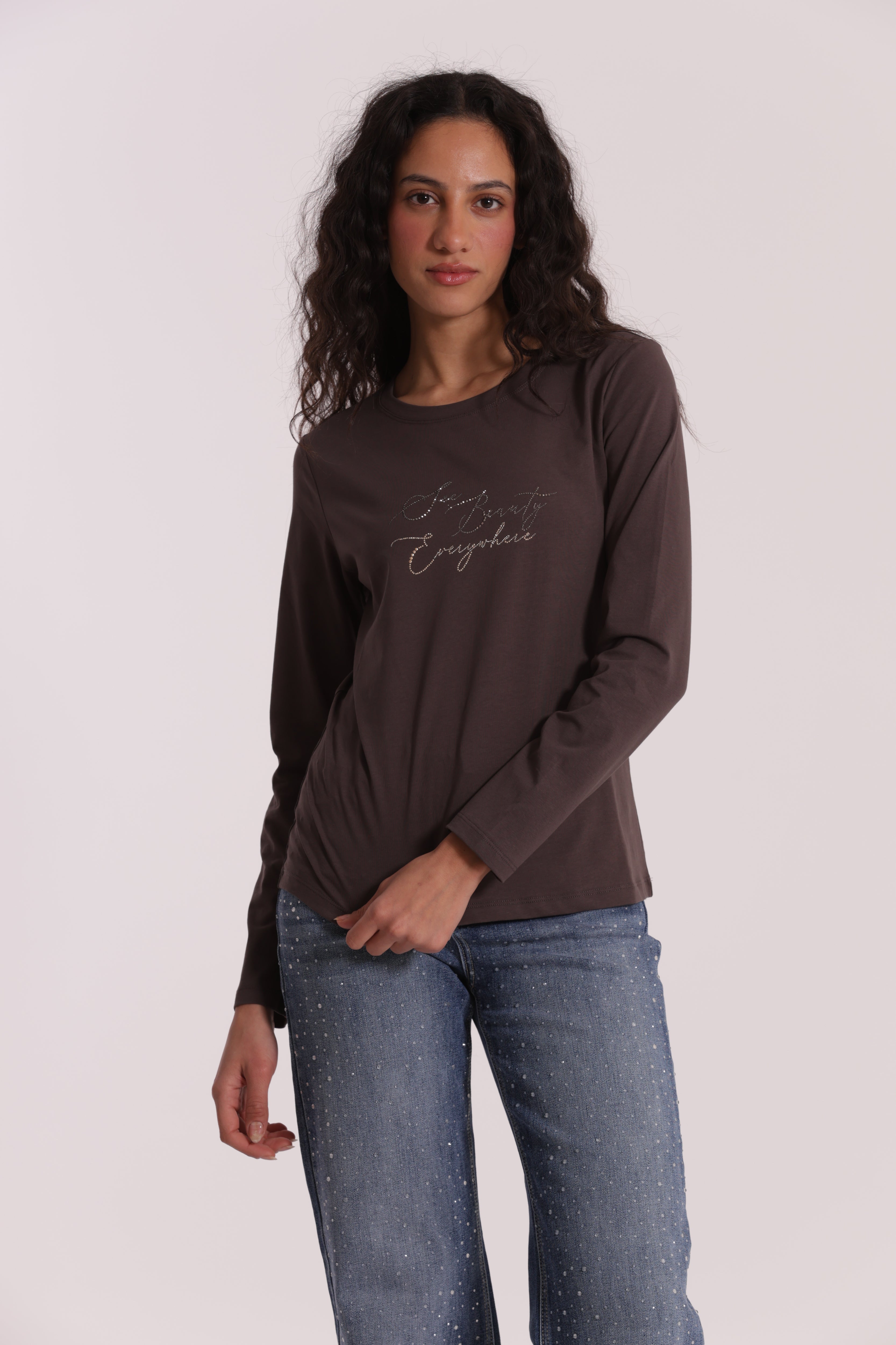 Mimi Mua T-Shirt See Beauty Cotone Bianco