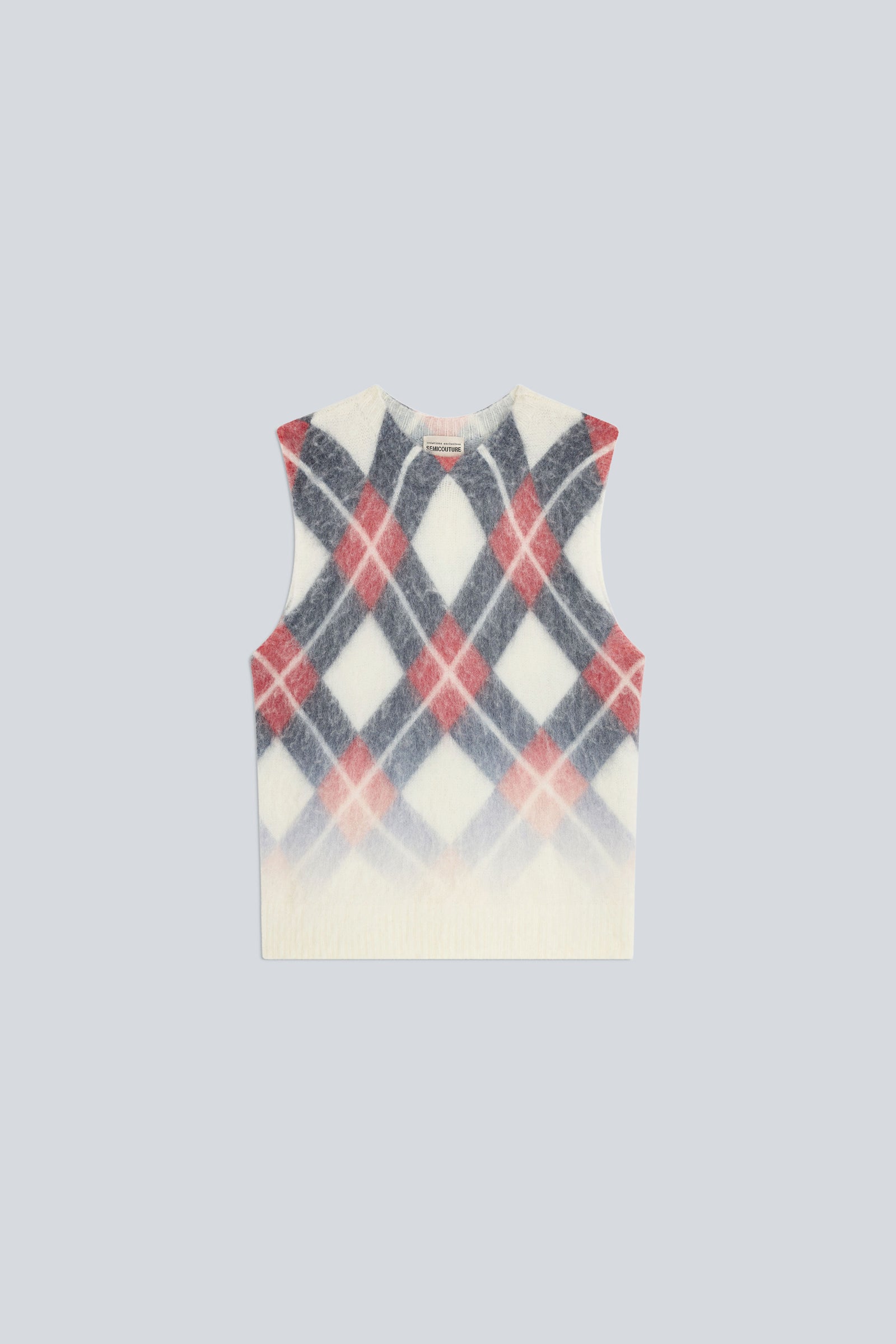 Semicouture Hailey gilet rombi avio alpaca