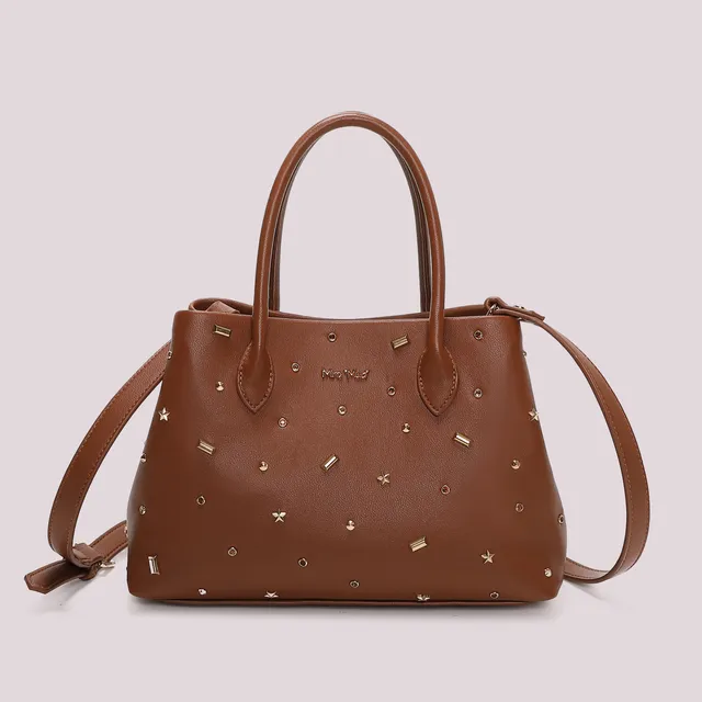Mimi Mua Shopper Applicazioni Colorate Nero 30 cm