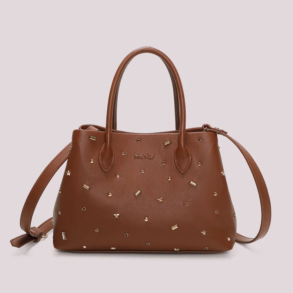 Mimi Mua Shopper Applicazioni Colorate Nero 30 cm