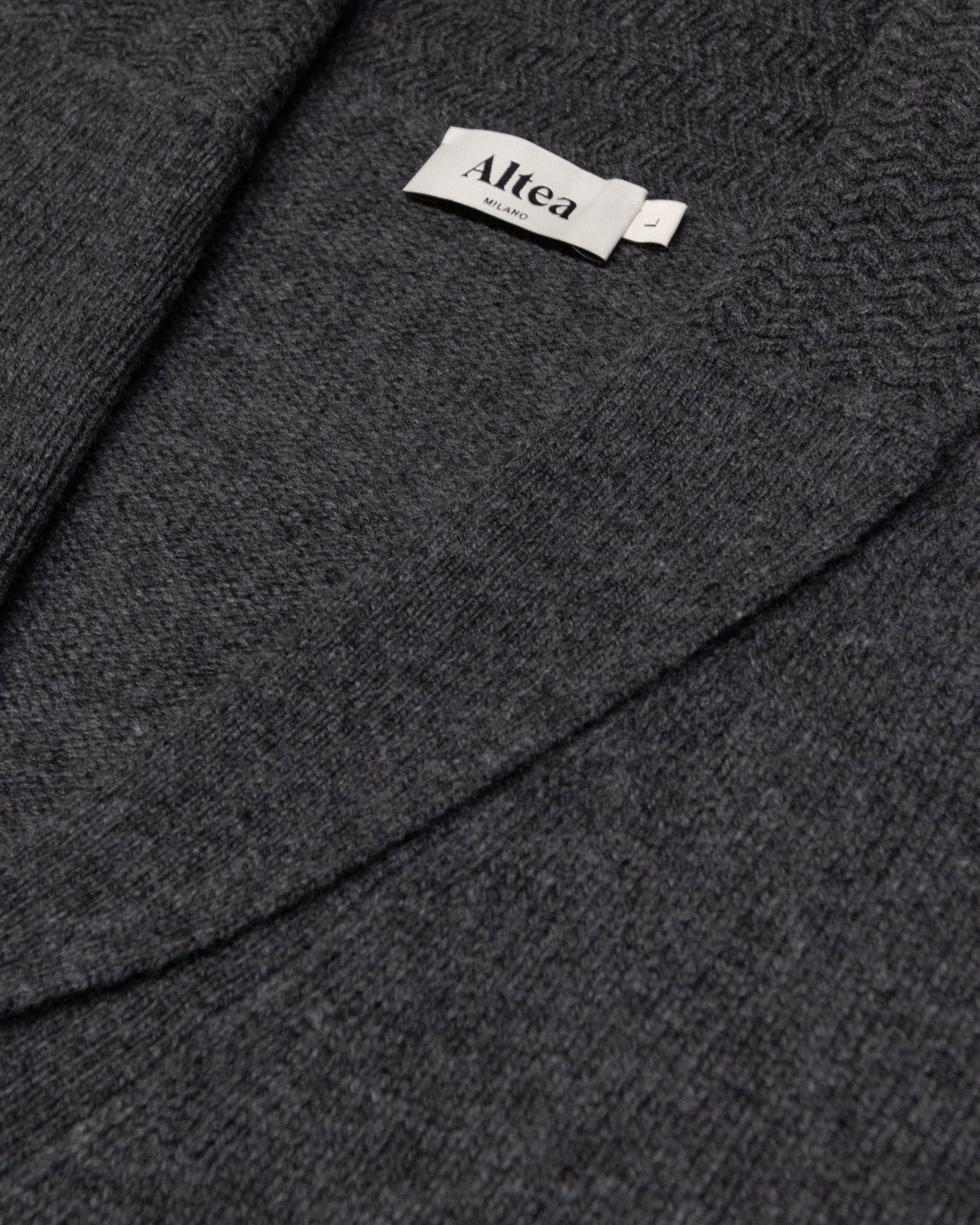 Altea cardigan scialle lana cashmere antracite