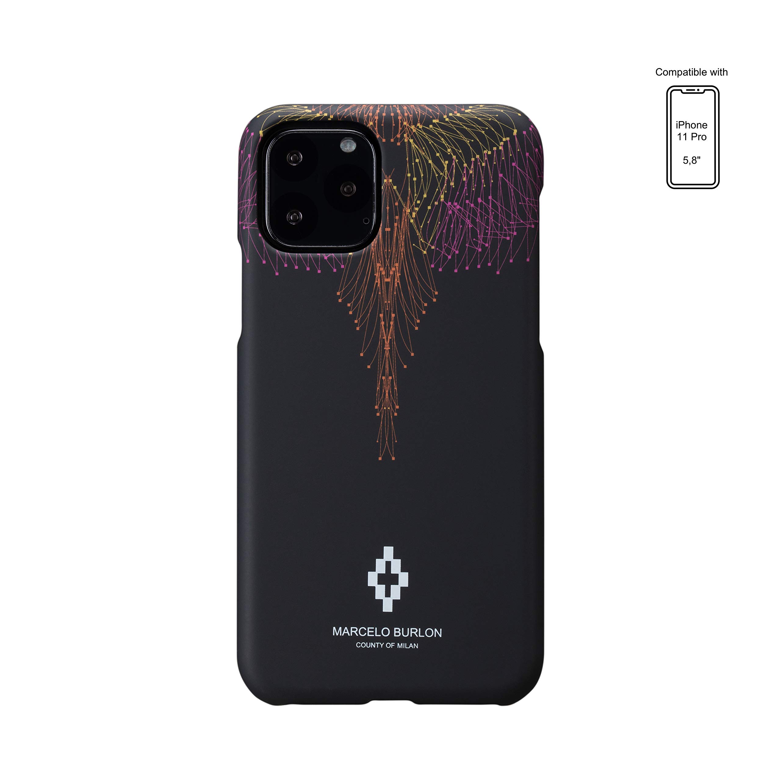 Marcelo Burlon cover iPhone 11 Pro Max antigraffio vetro