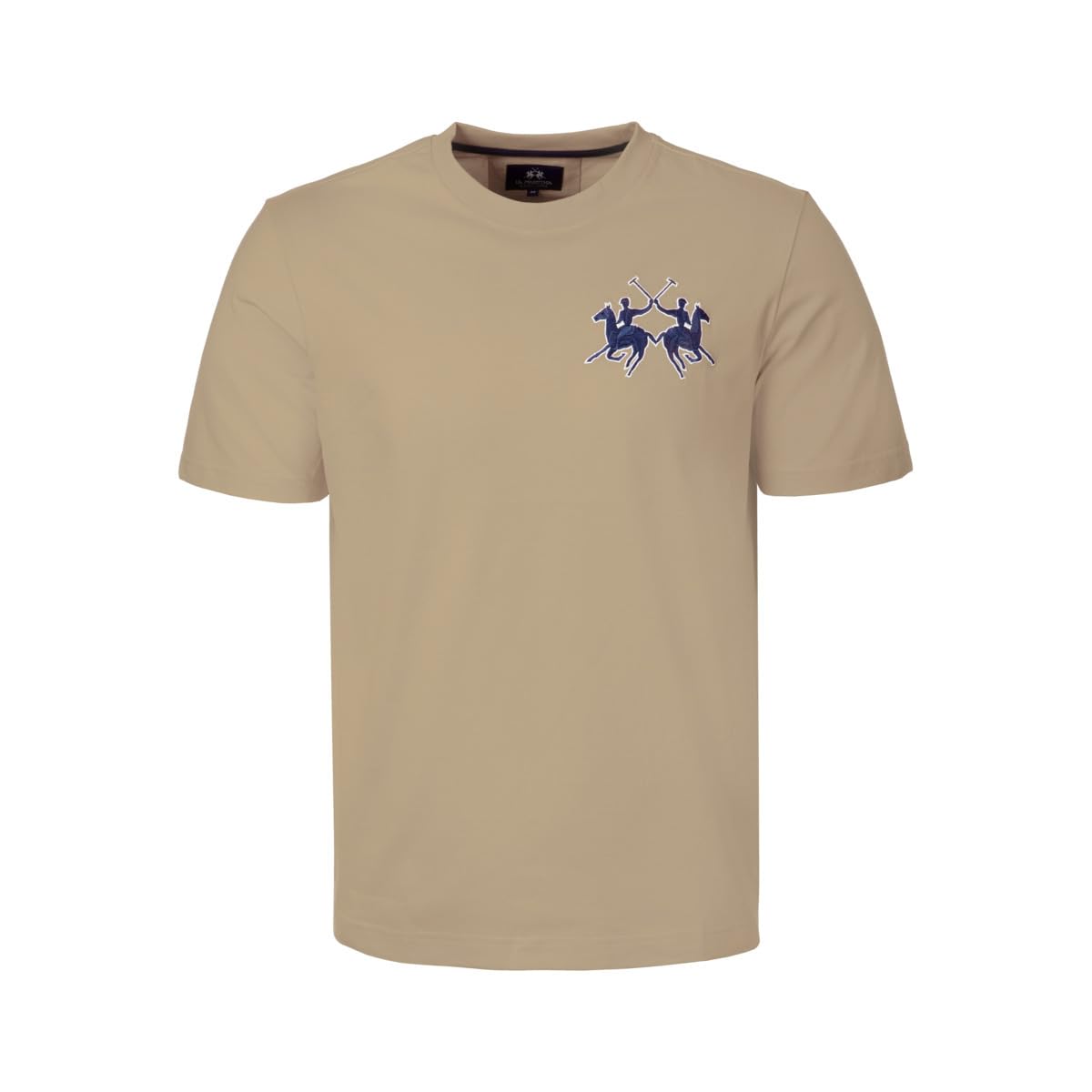 La Martina MCR008 t-shirt uomo cotone logo petto