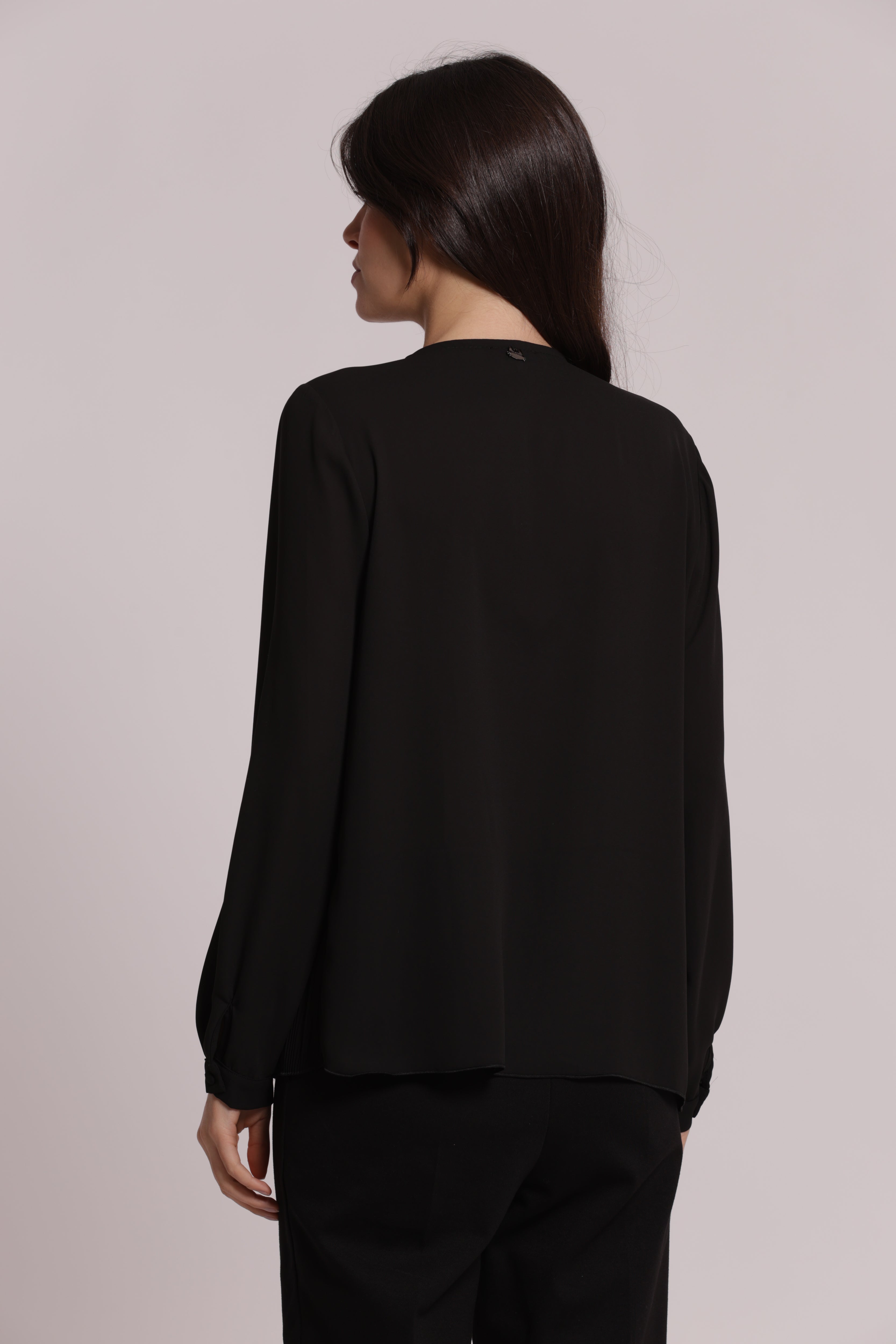 Mimi Mua Blusa Apertura Frontale Diagonale blusa