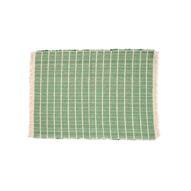 On Earth Cooperative Collection Pleysmat tovaglietta cotone verde 46x30