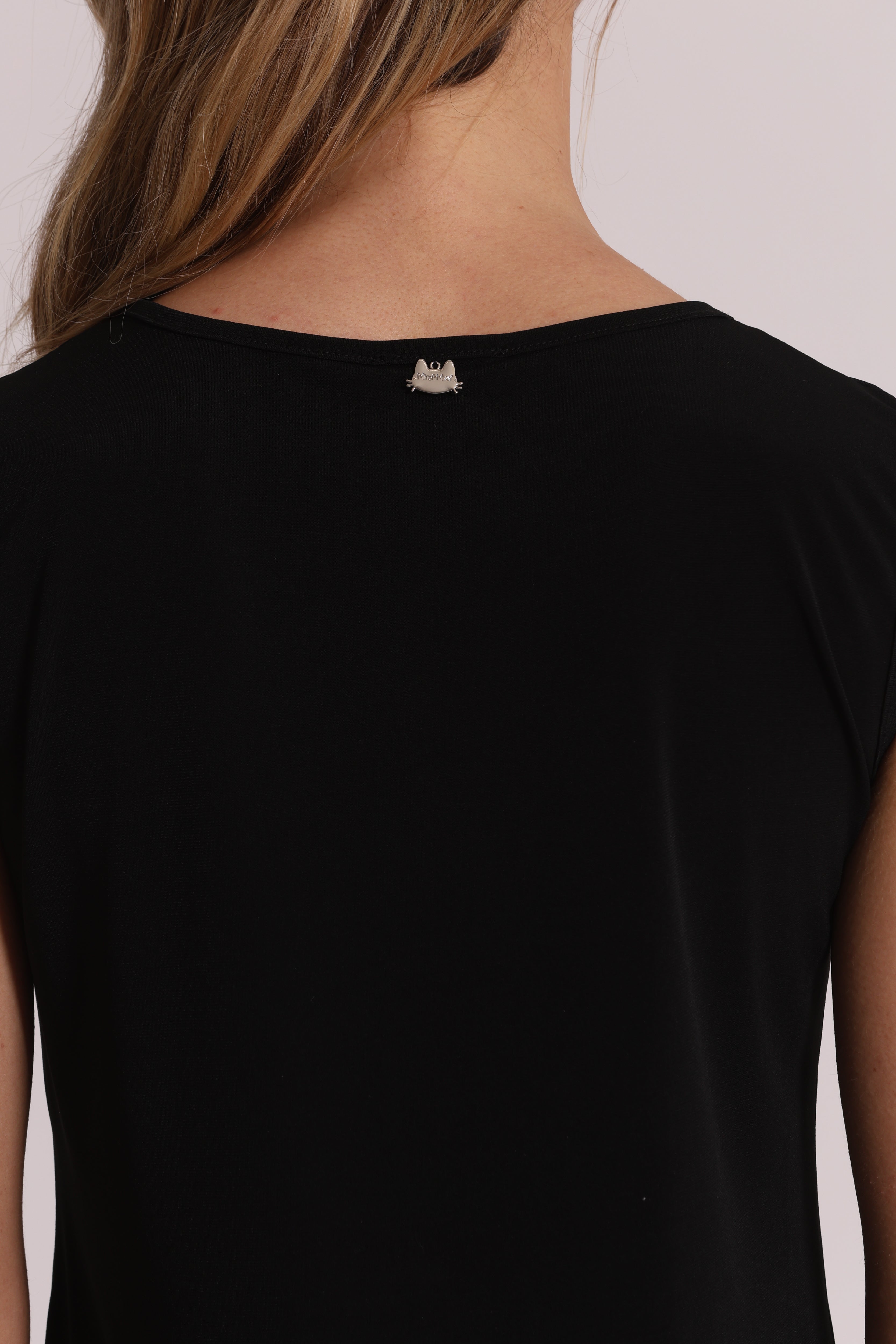 Mimi Mua Top ITY Blusa Nero Taglia S
