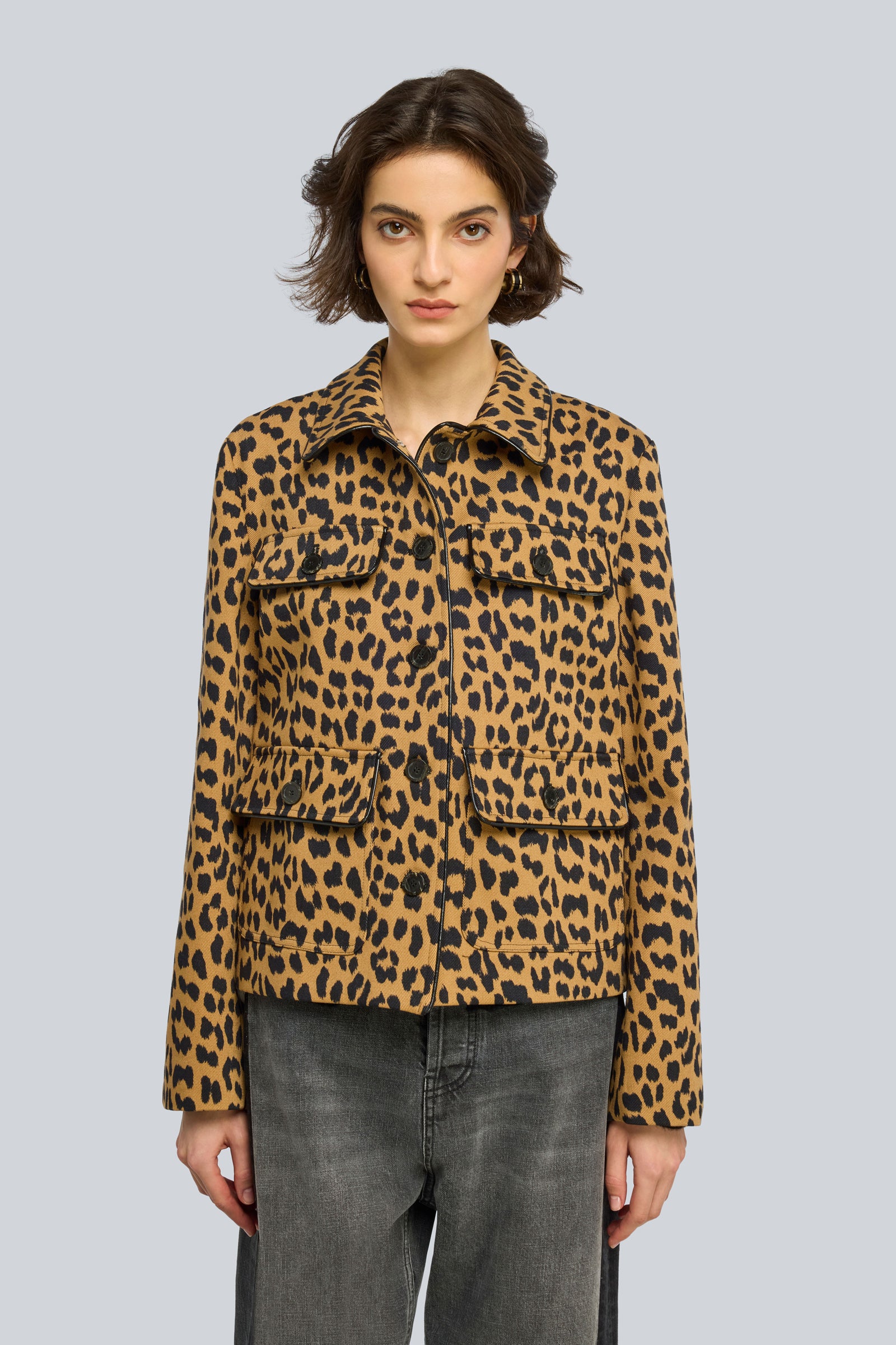 Semicouture Arabella giacca gabardina cammello