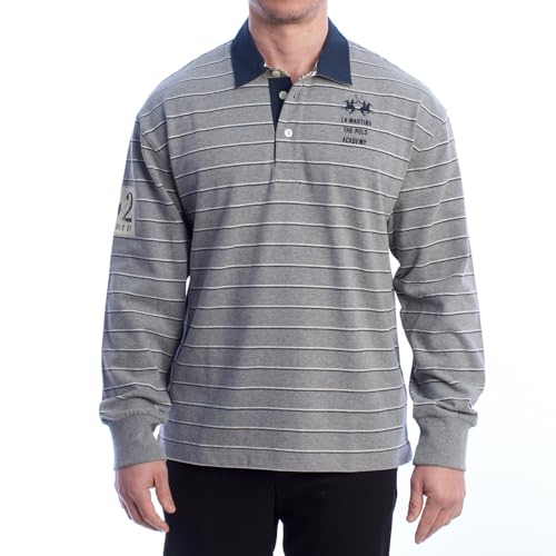 La Martina UMP304-JS336 polo uomo maniche lunghe cotone