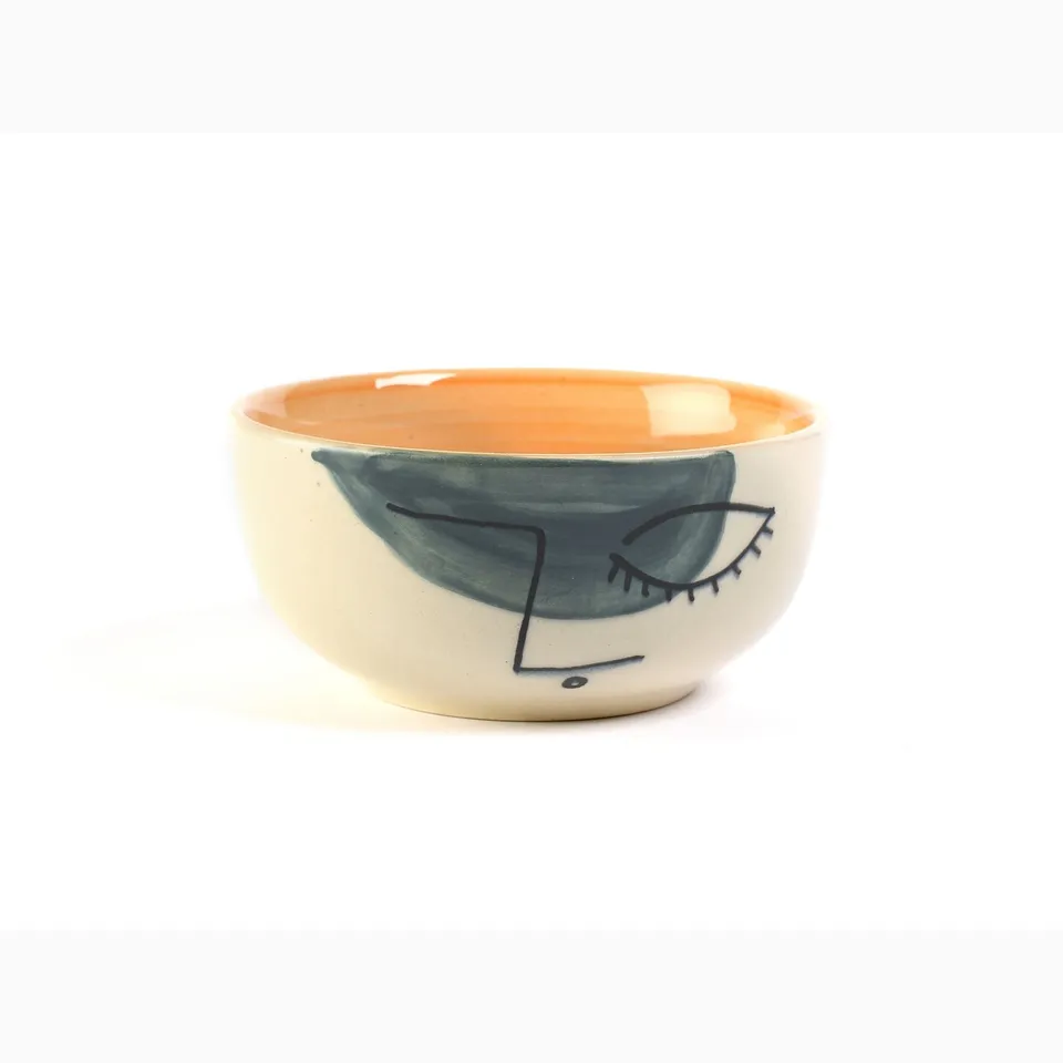 On Earth Cooperative Collection Face ciotola ceramica 14 cm
