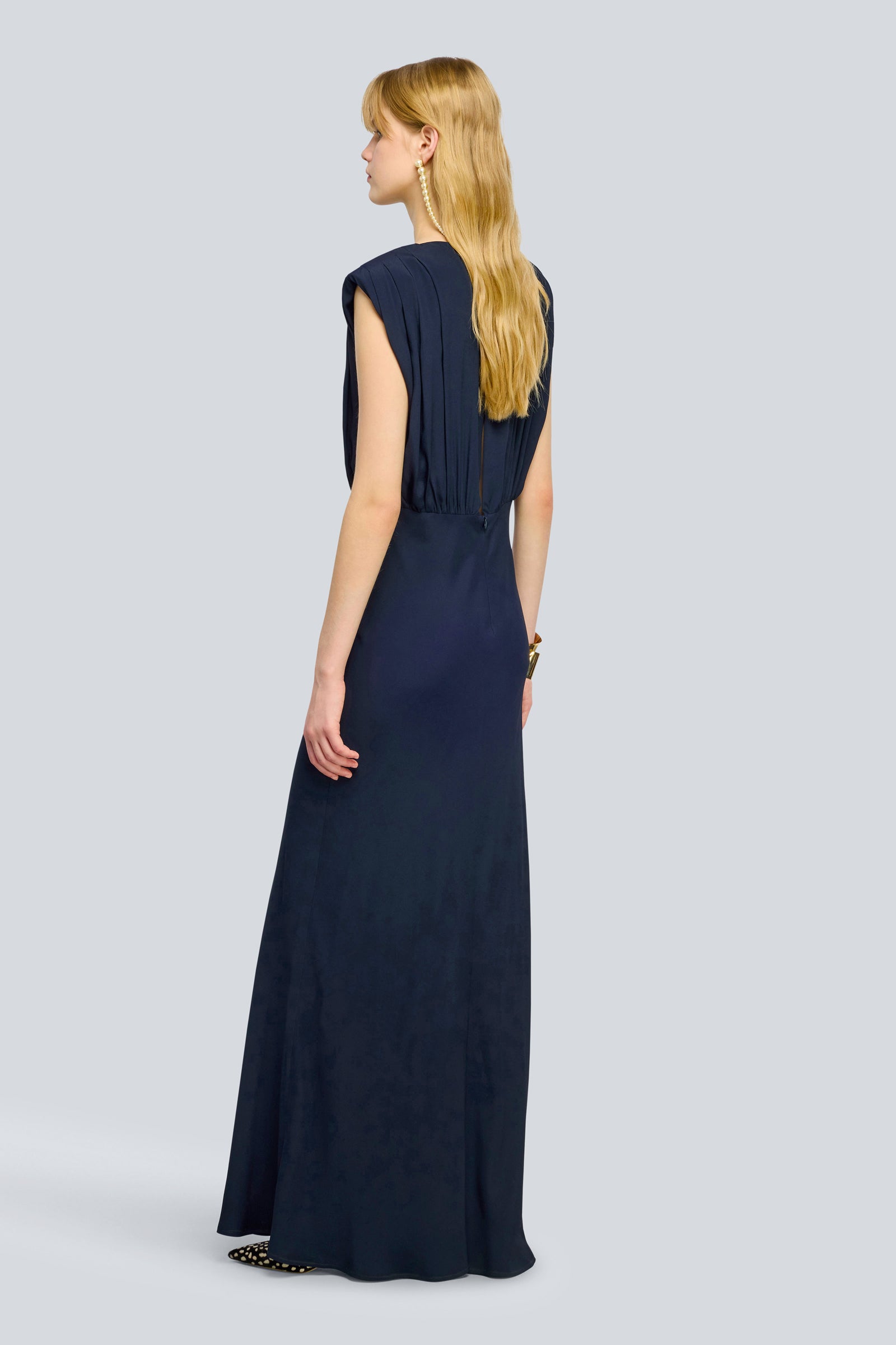 Semicouture Tiana abito blue smanicato
