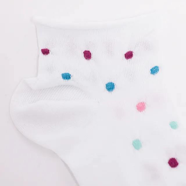 Mimi Mua Calzini Pallini Bianchi calzini cotone misto