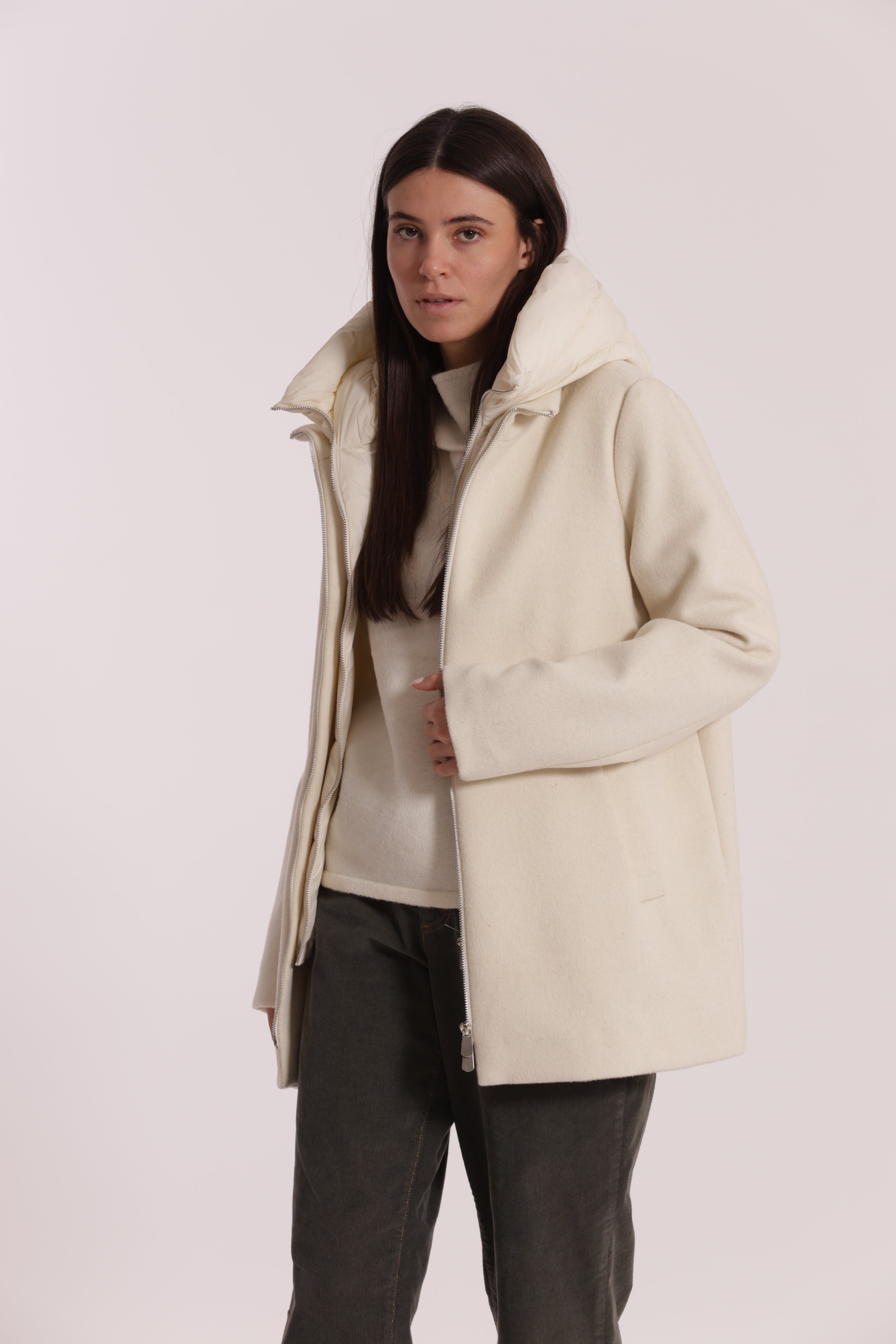 Mimi Mua Cappotto Corto Piumino Nero