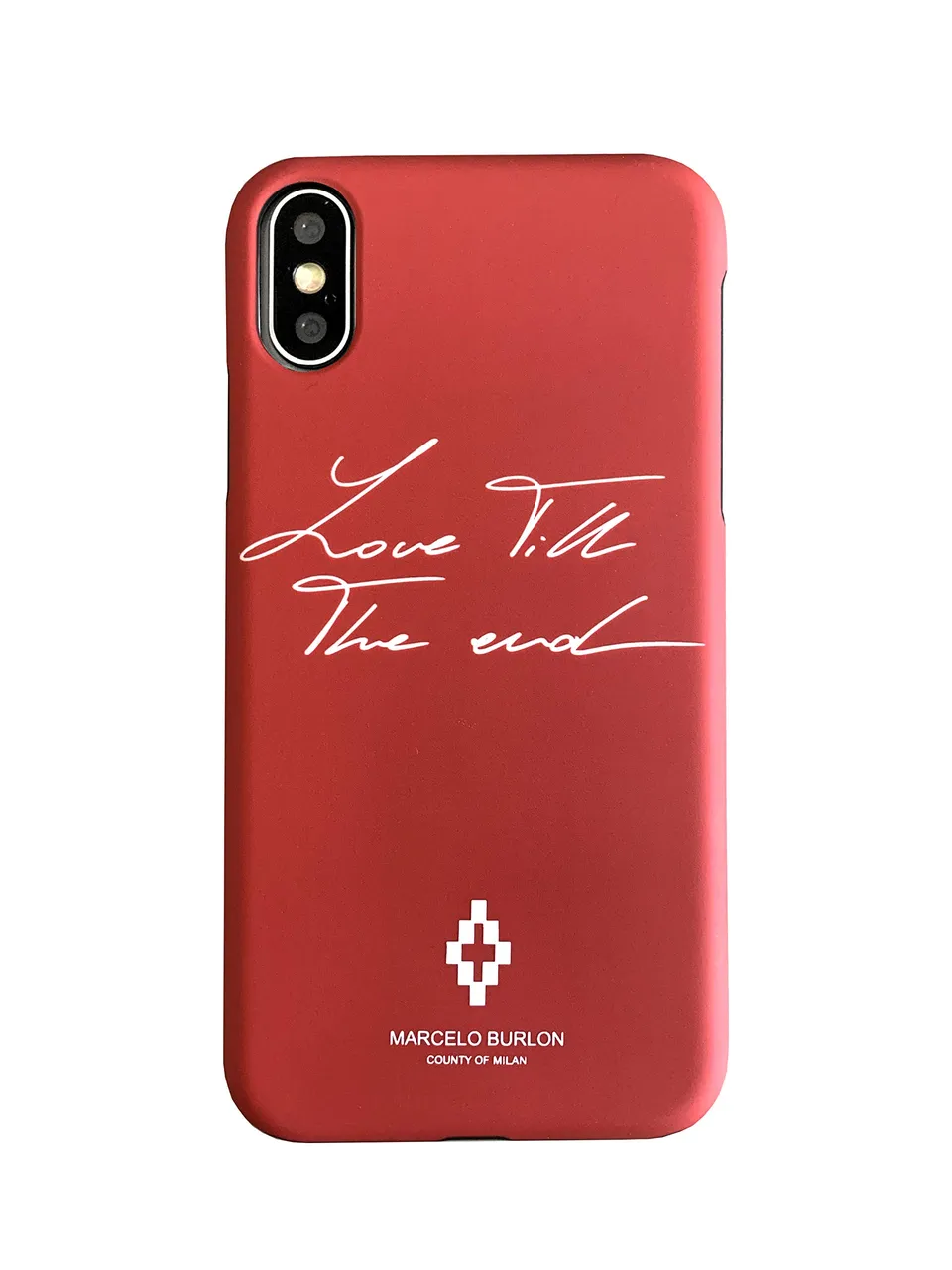 Marcelo Burlon Love cover iPhone X/XS soft touch