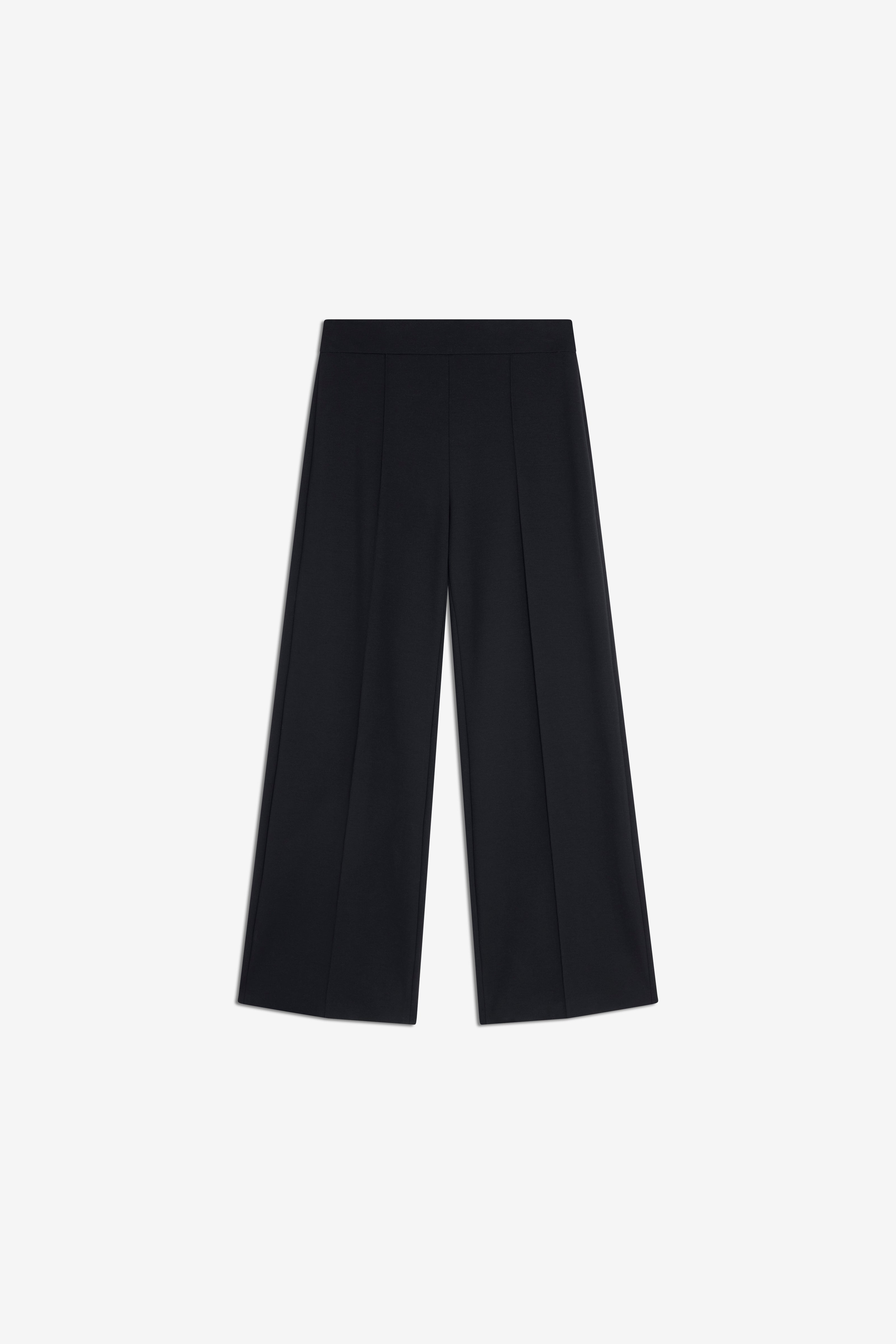 Semicouture Maude pantalone punto Milano nero