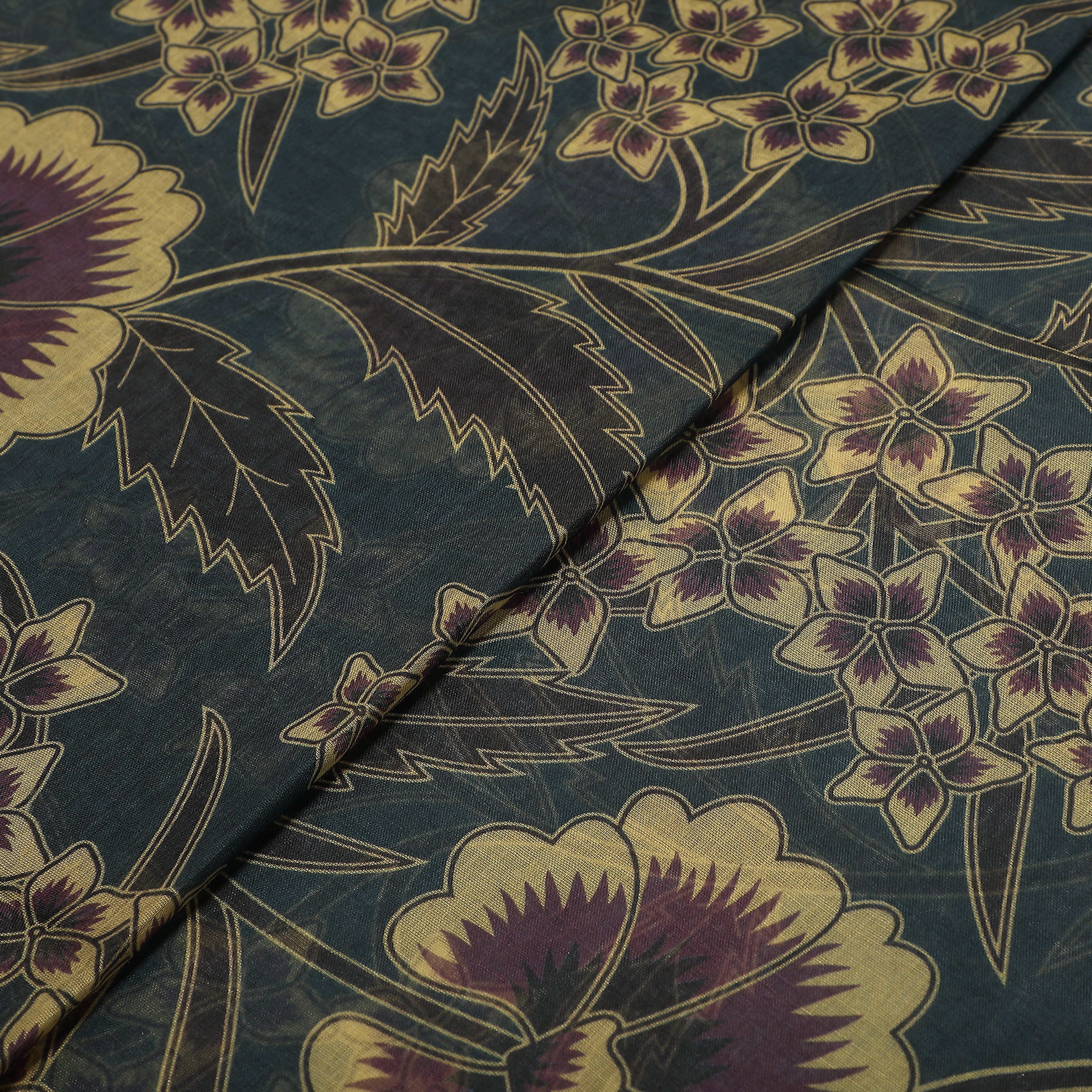 Mimi Mua Foulard Stampa Floreale Vintage Verde Till 180x80